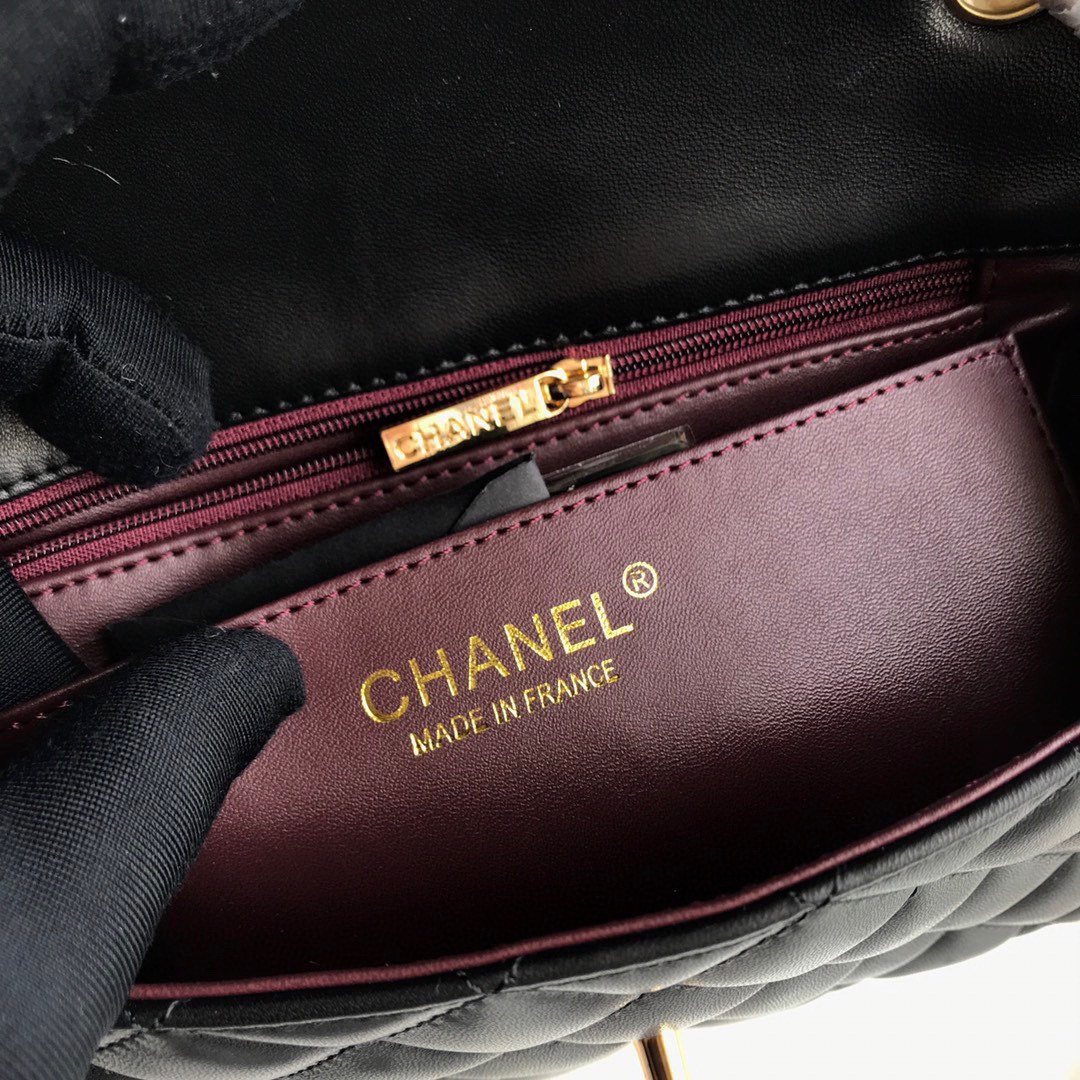 CHANEL MINI FLAP BAG 12 × 20 × 6 cm
