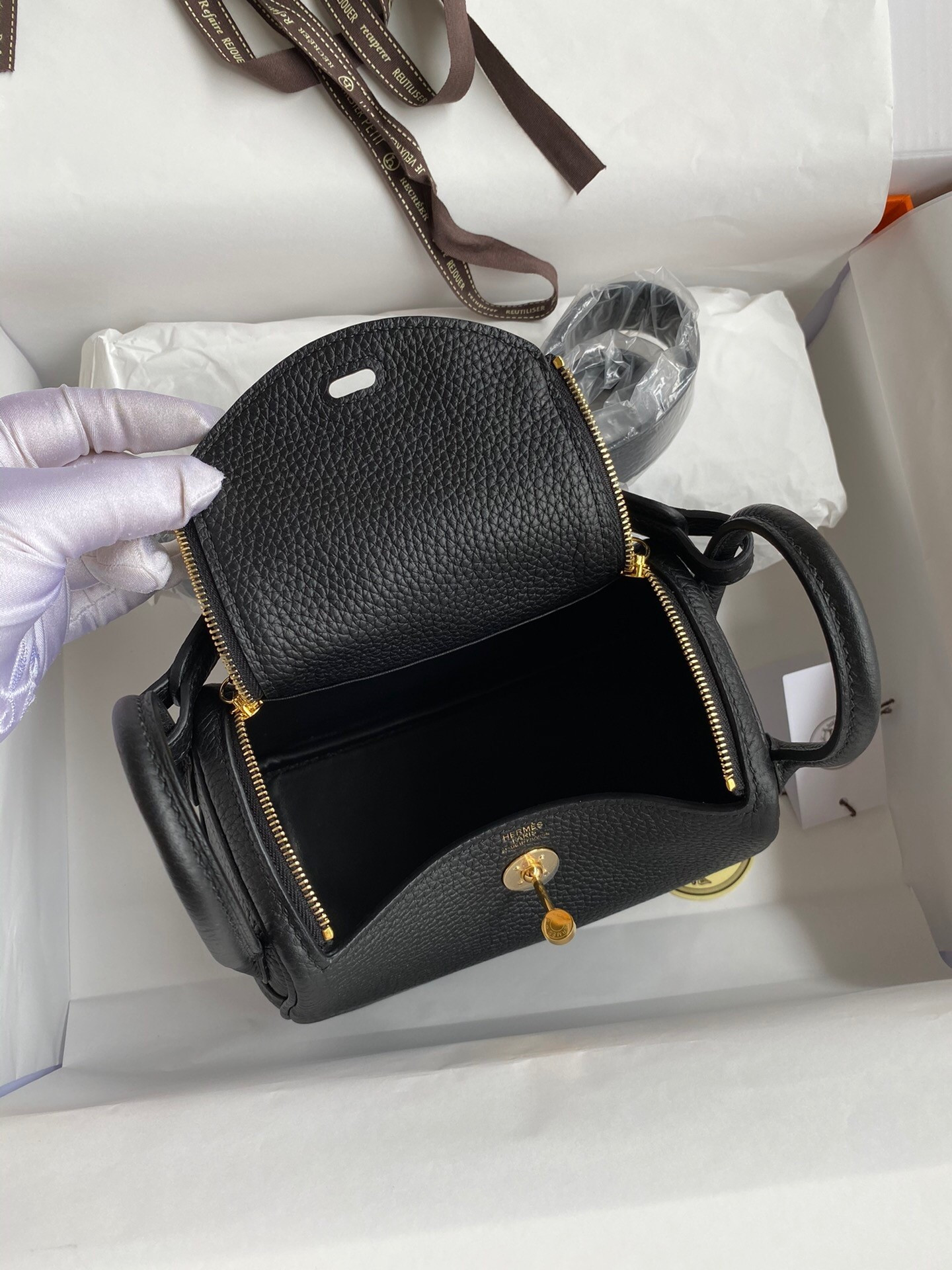 Hermes Mini lindy 19cm