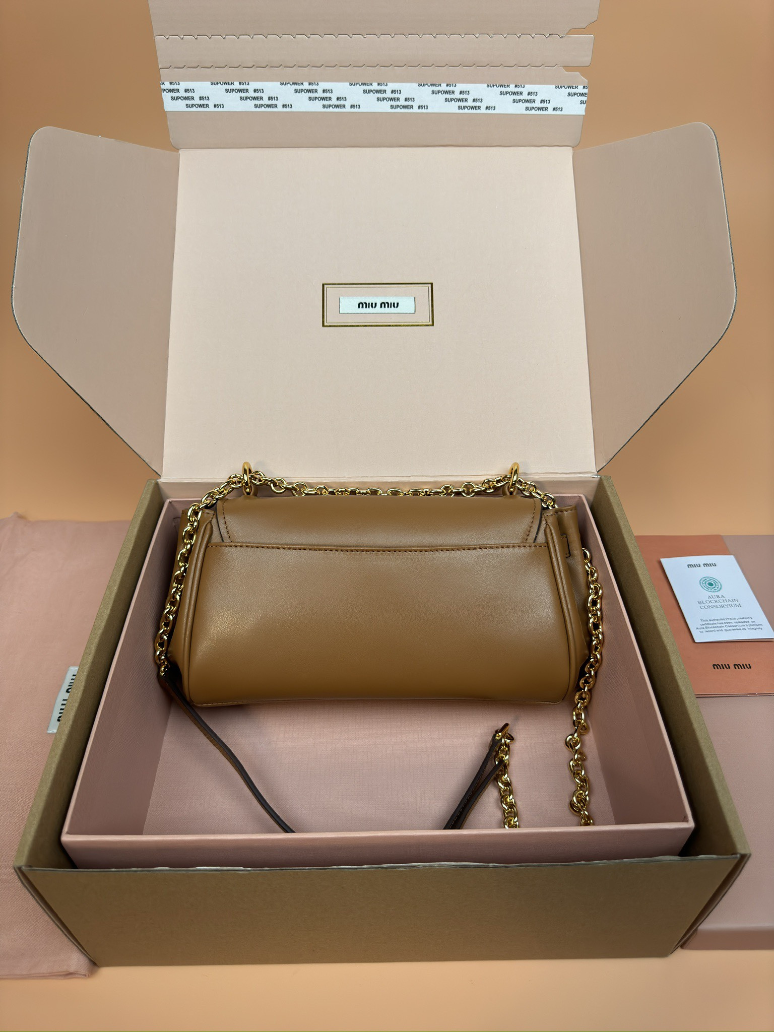 Miu Miu Leather shoulder bag 13.5x24x9cm