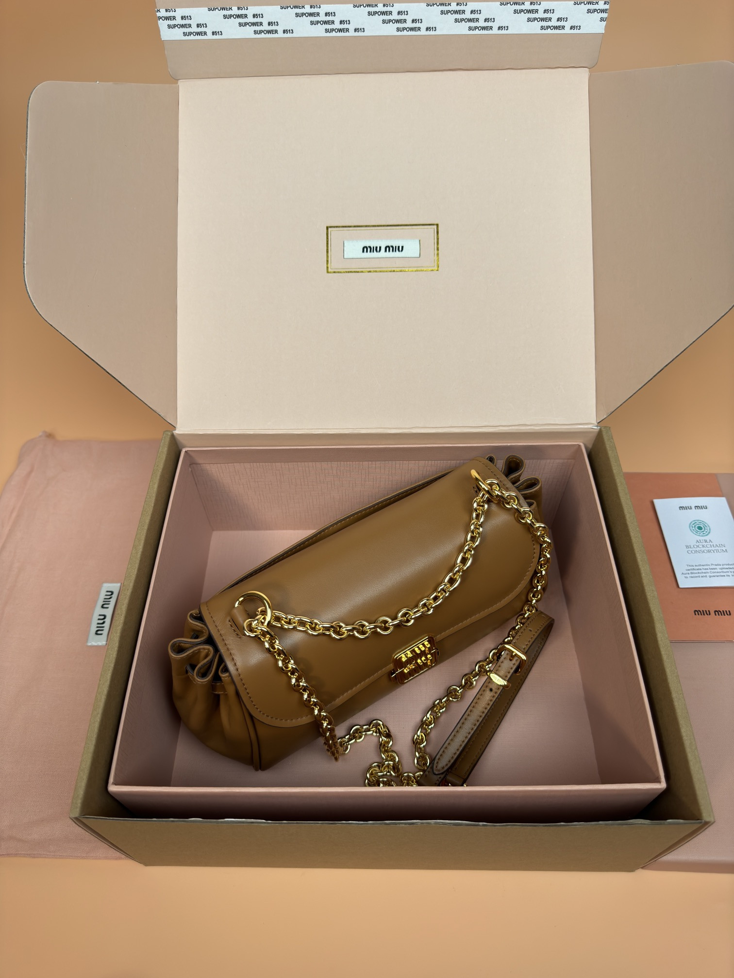 Miu Miu Leather shoulder bag 13.5x24x9cm