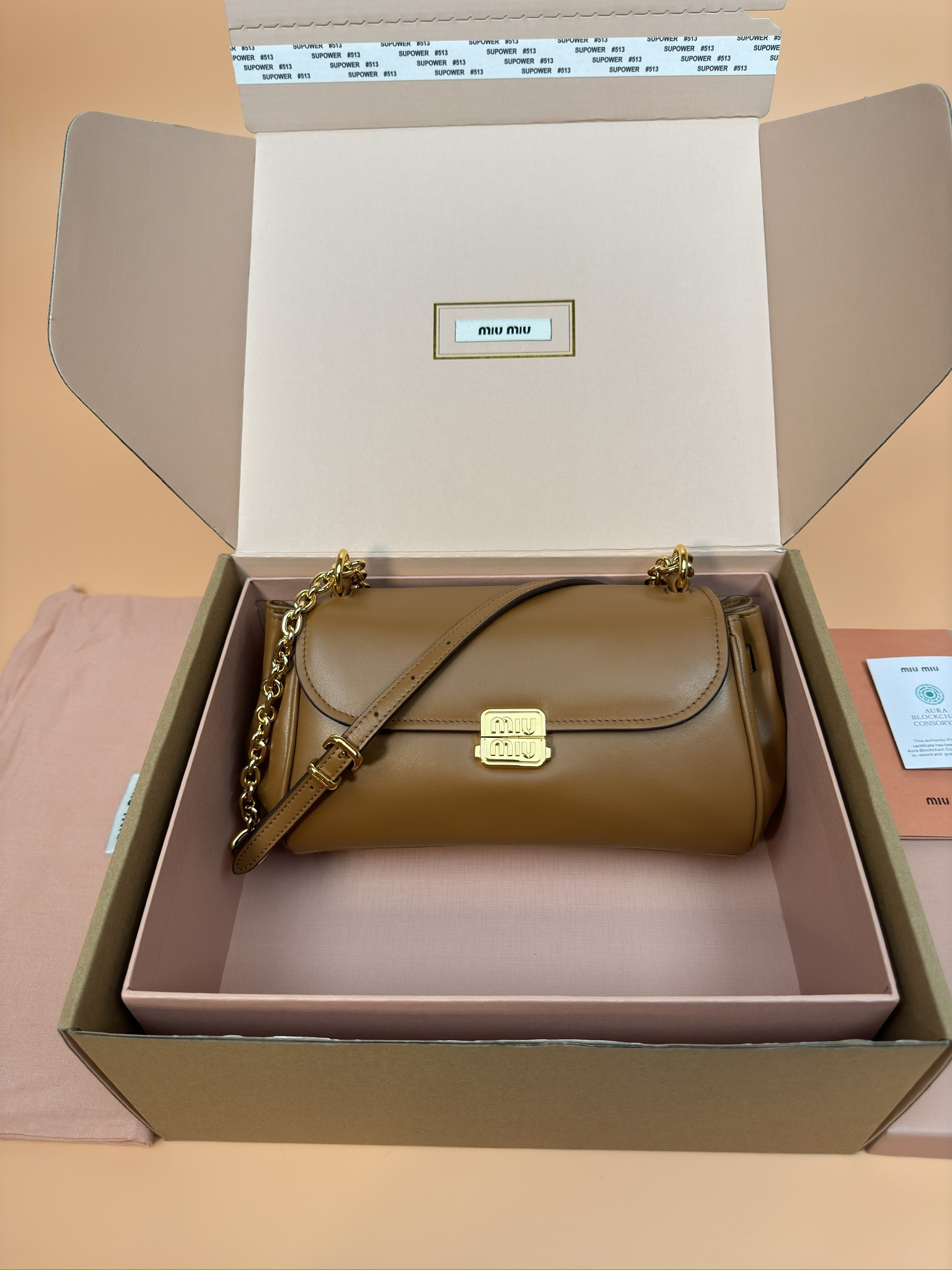 Miu Miu Leather shoulder bag 13.5x24x9cm