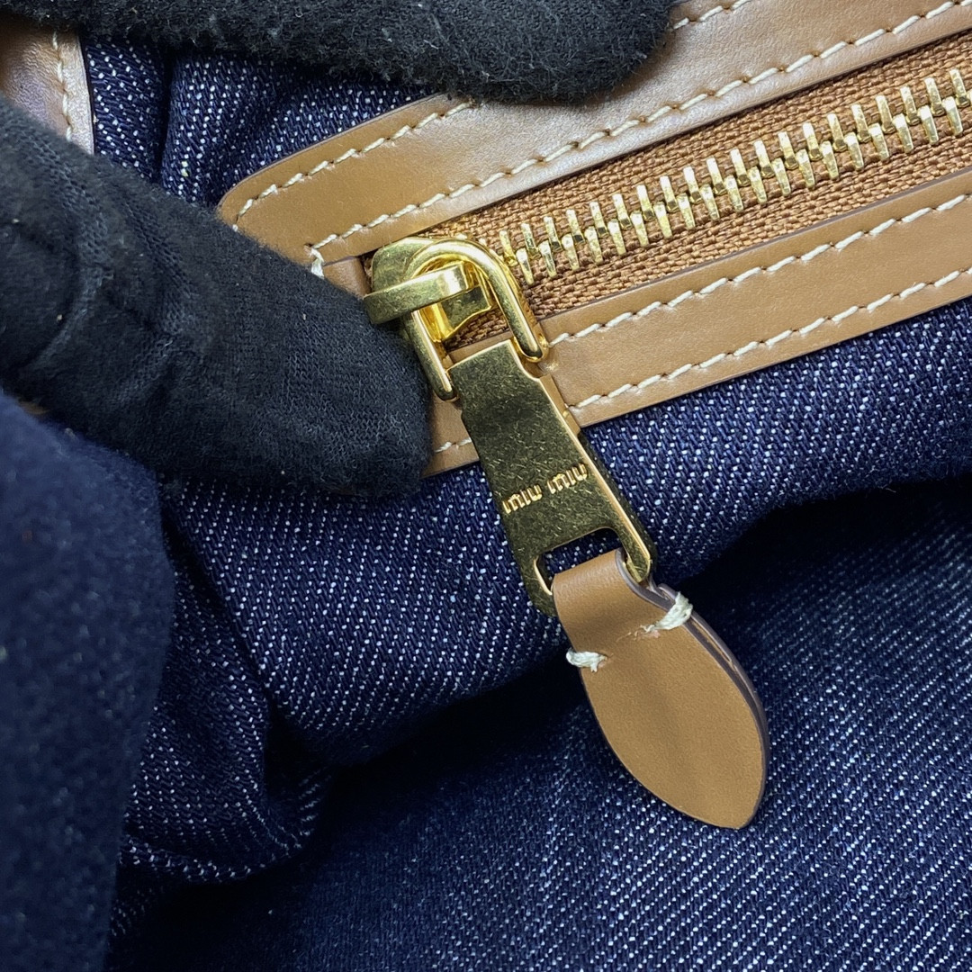 Miu Miu IVY denim bag 40x35cm