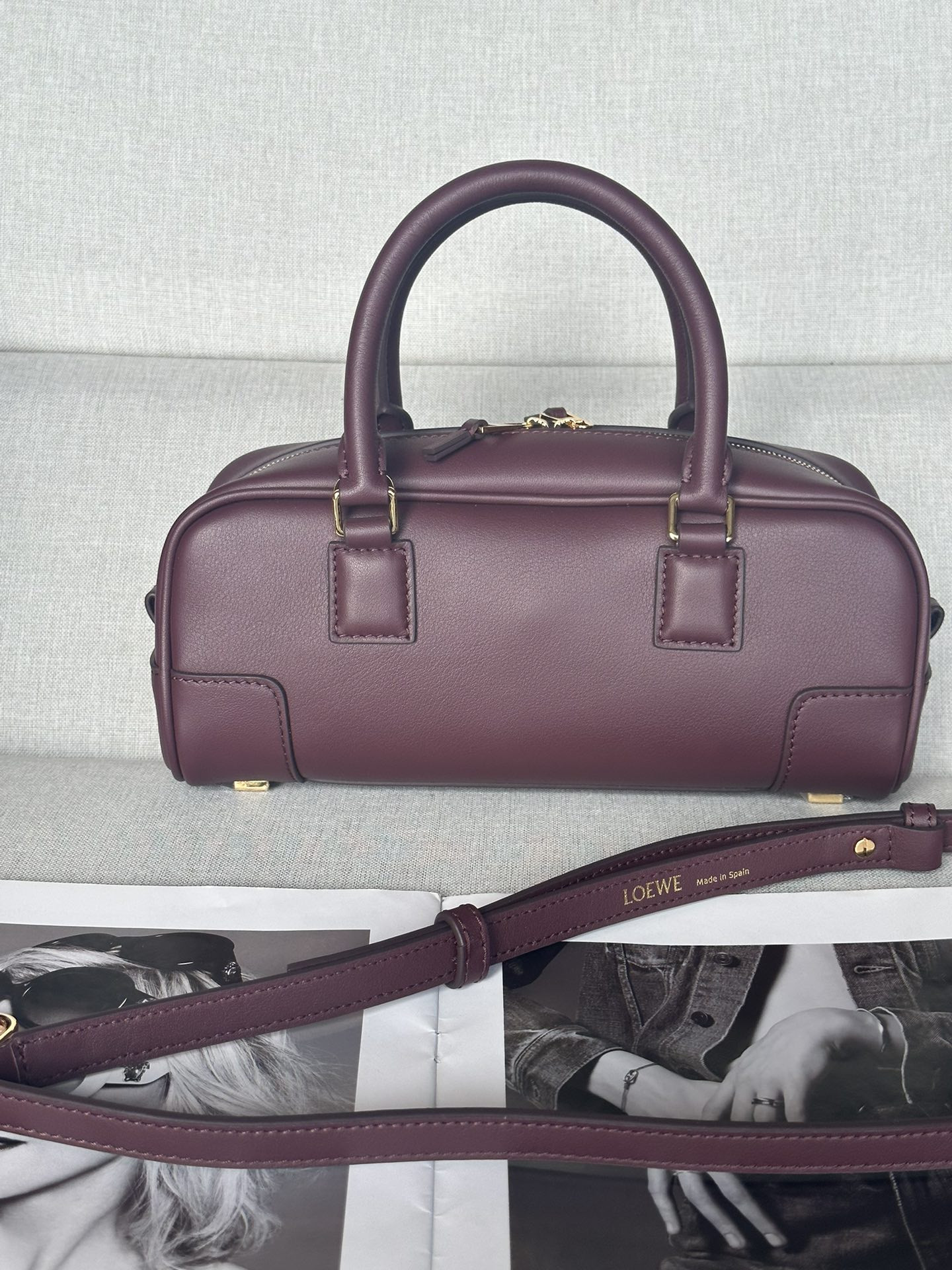 Loewe Amazona 23 Cropped bag in nappa calfskin 23x11x10cm