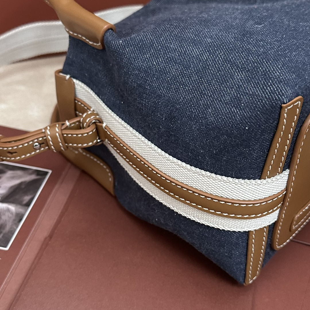 Loro Piana Micro Bale Cotton bag 23x16x14cm