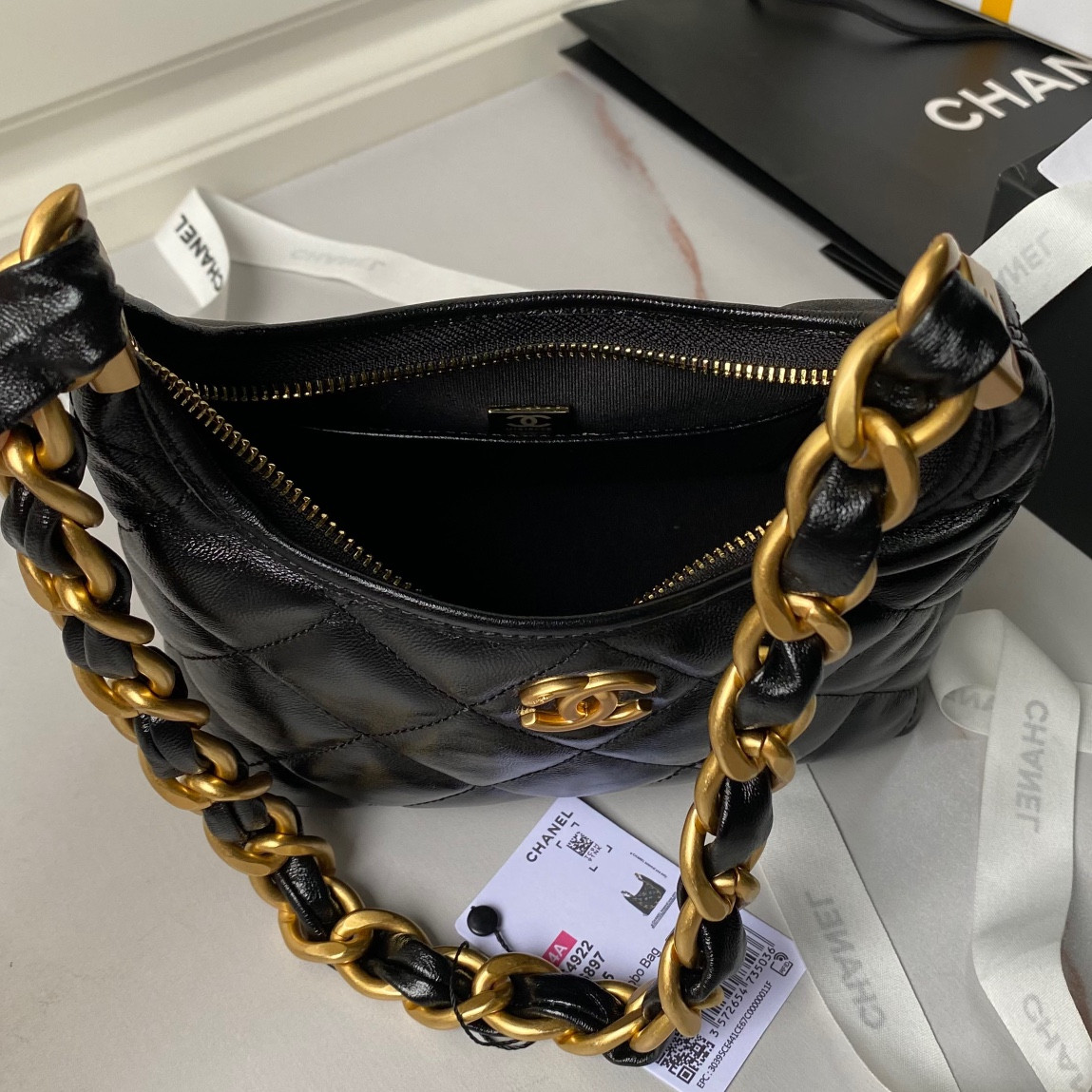 Chanel Hobo Handbag 22.5×19.5×8.5cm