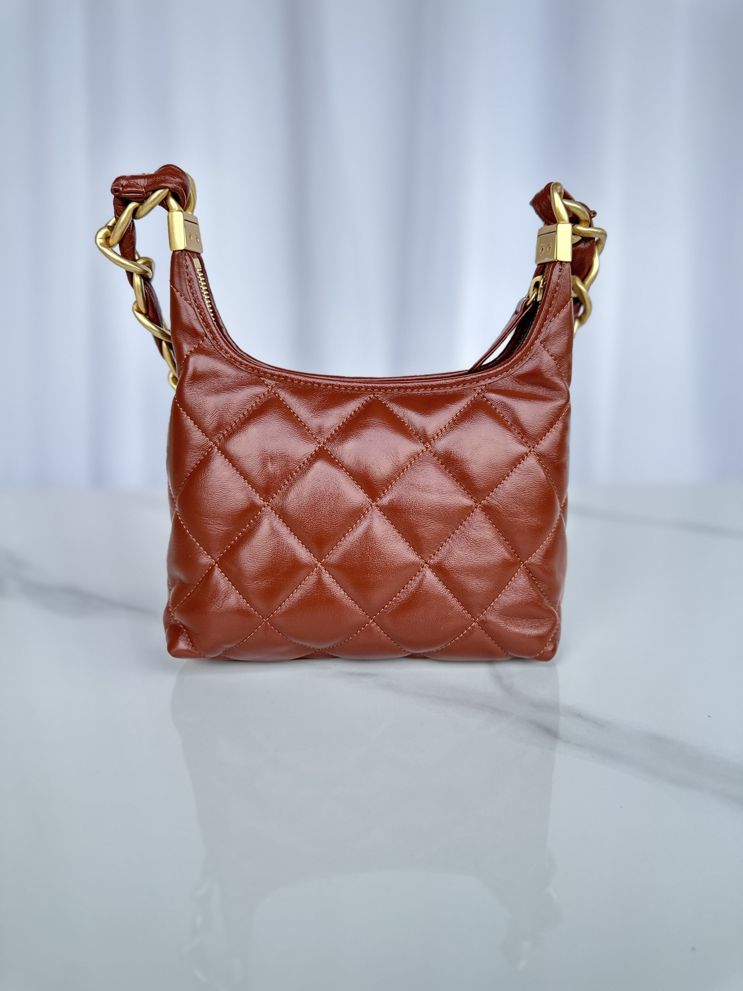 Chanel Hobo Handbag 22×22×9cm