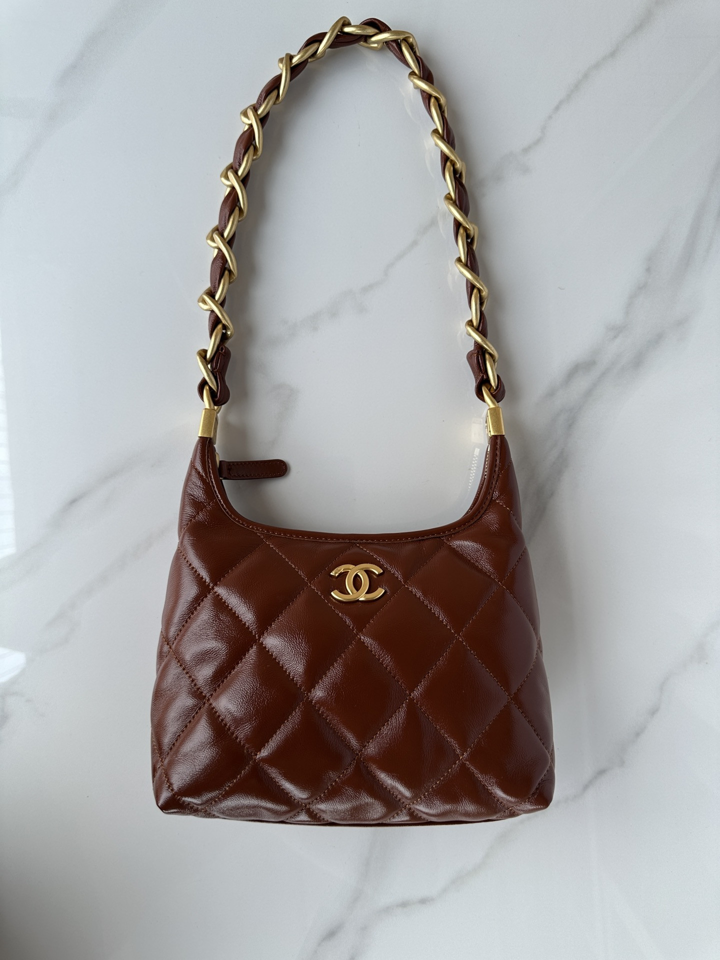 Chanel Hobo Handbag 22×22×9cm