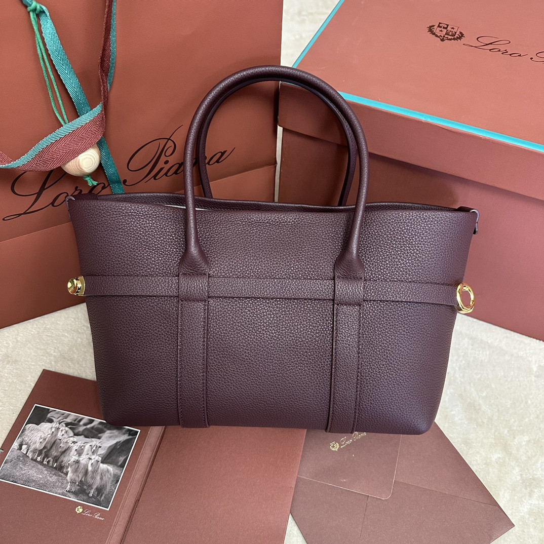 Loro Piana Small Ghiera Shopper 28x19x12cm