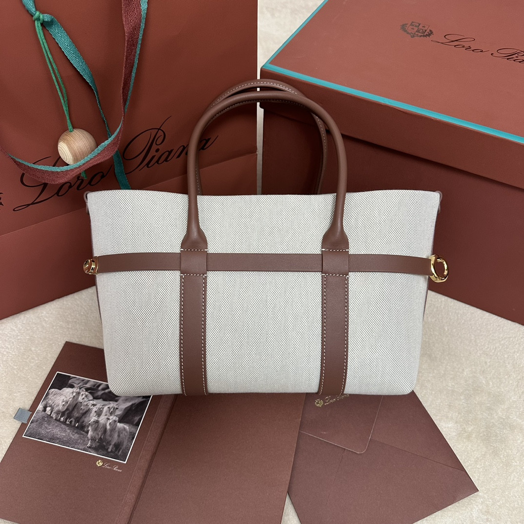 Loro Piana Small Ghiera Shopper 28x19x12cm