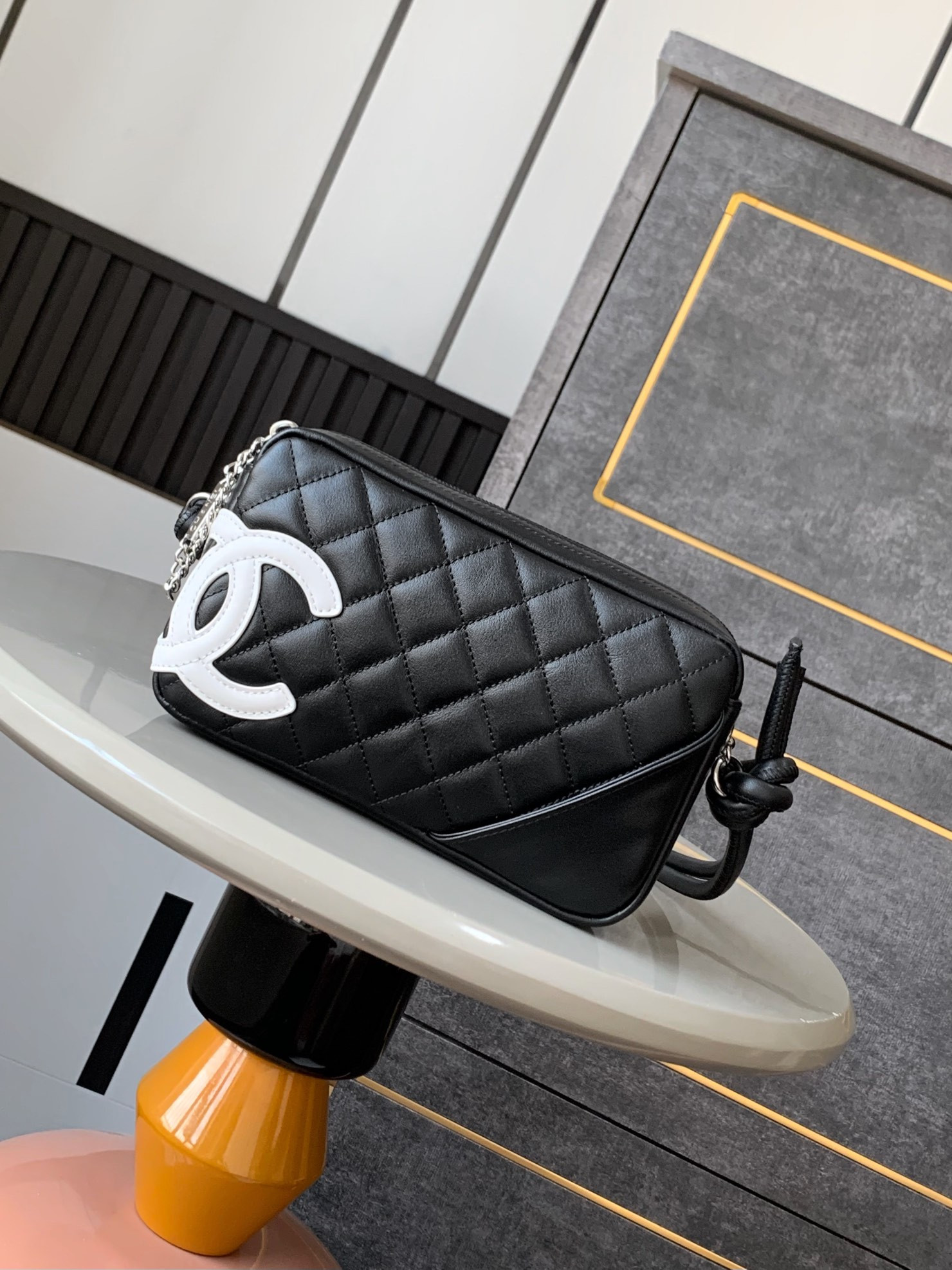 CHANEL Cambon Hobo Bag 20x12x3cm