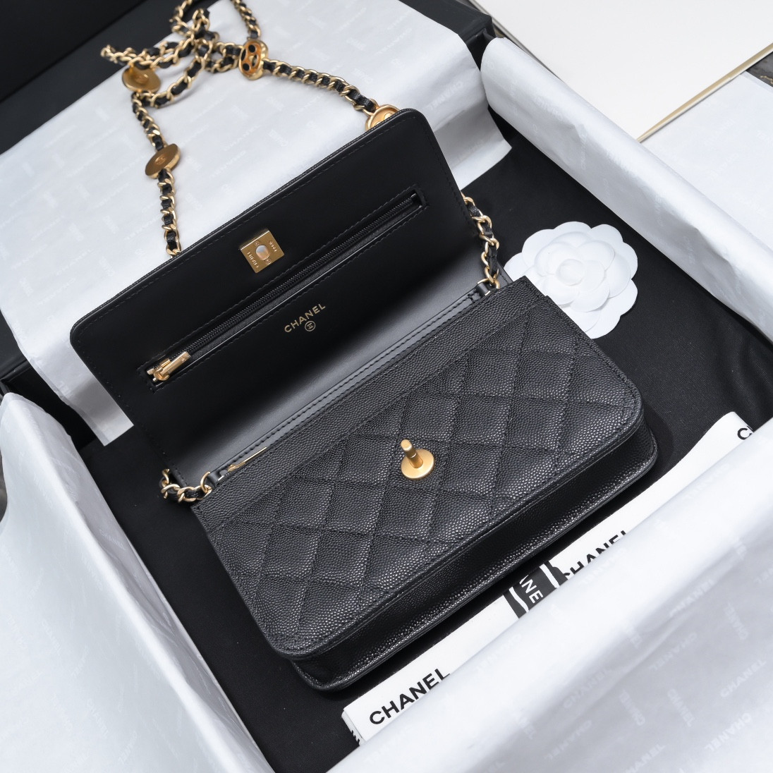 CHANEL WOC CLASSIC WALLET ON CHAIN 19cm