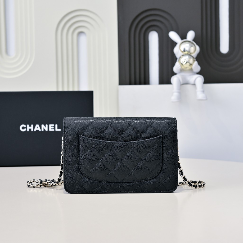 CHANEL WOC CLASSIC WALLET ON CHAIN 12.3x19.2x3.5cm