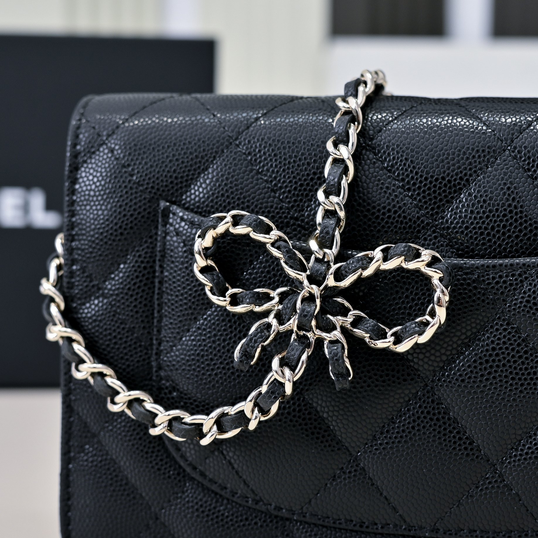 CHANEL WOC CLASSIC WALLET ON CHAIN 12.3x19.2x3.5cm