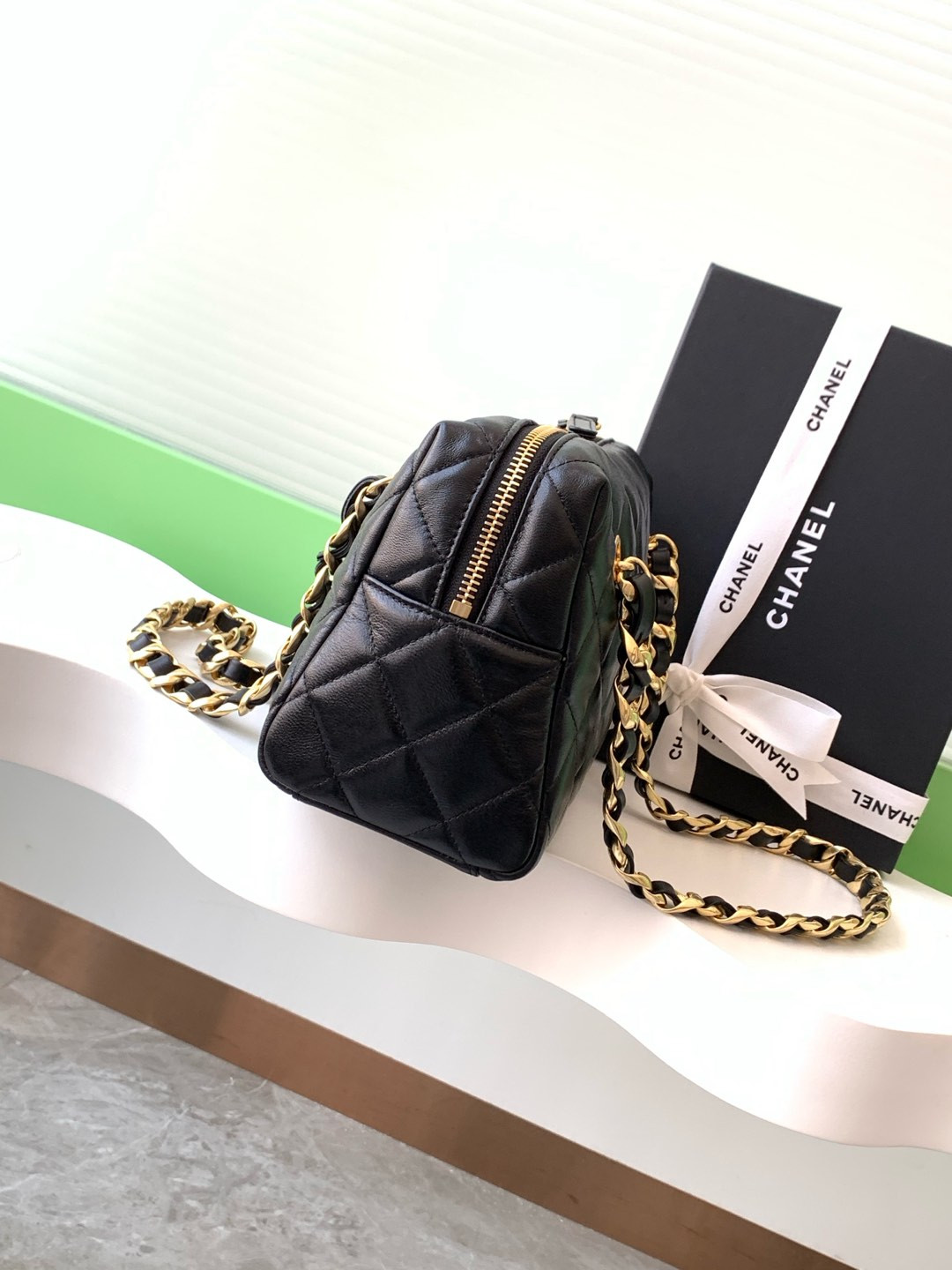 Chanel Bowling Bag 15x25x11cm