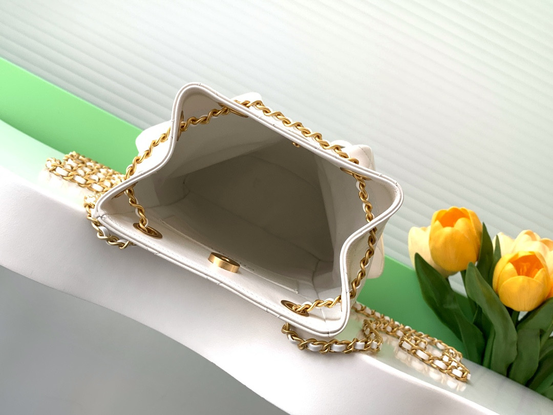 Chanel Backpack Shiny Lambskin 24.5x18x8cm