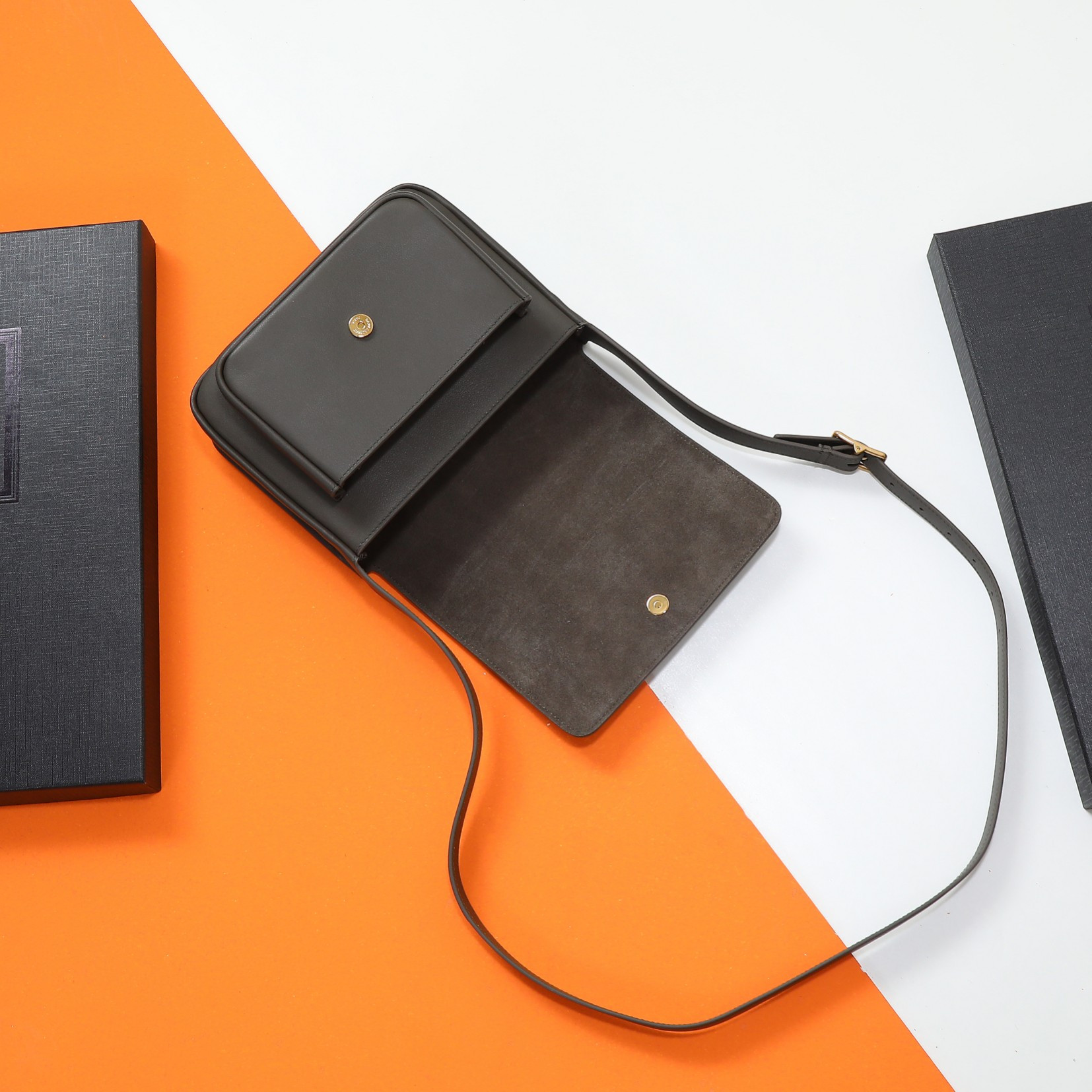 YSL niki satchel in leather 21.5x16x9cm