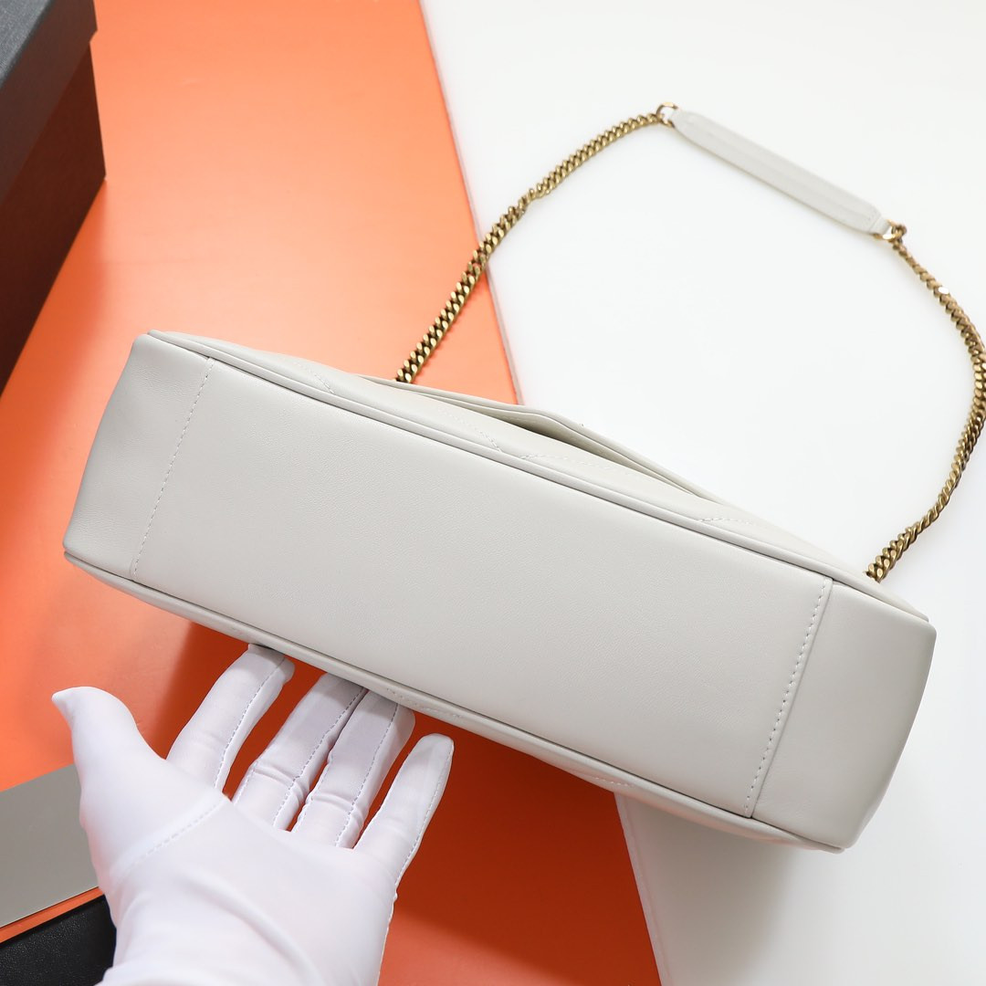 YSL LOULOU medium in MATELASSÉ lambskin 29x17x8cm