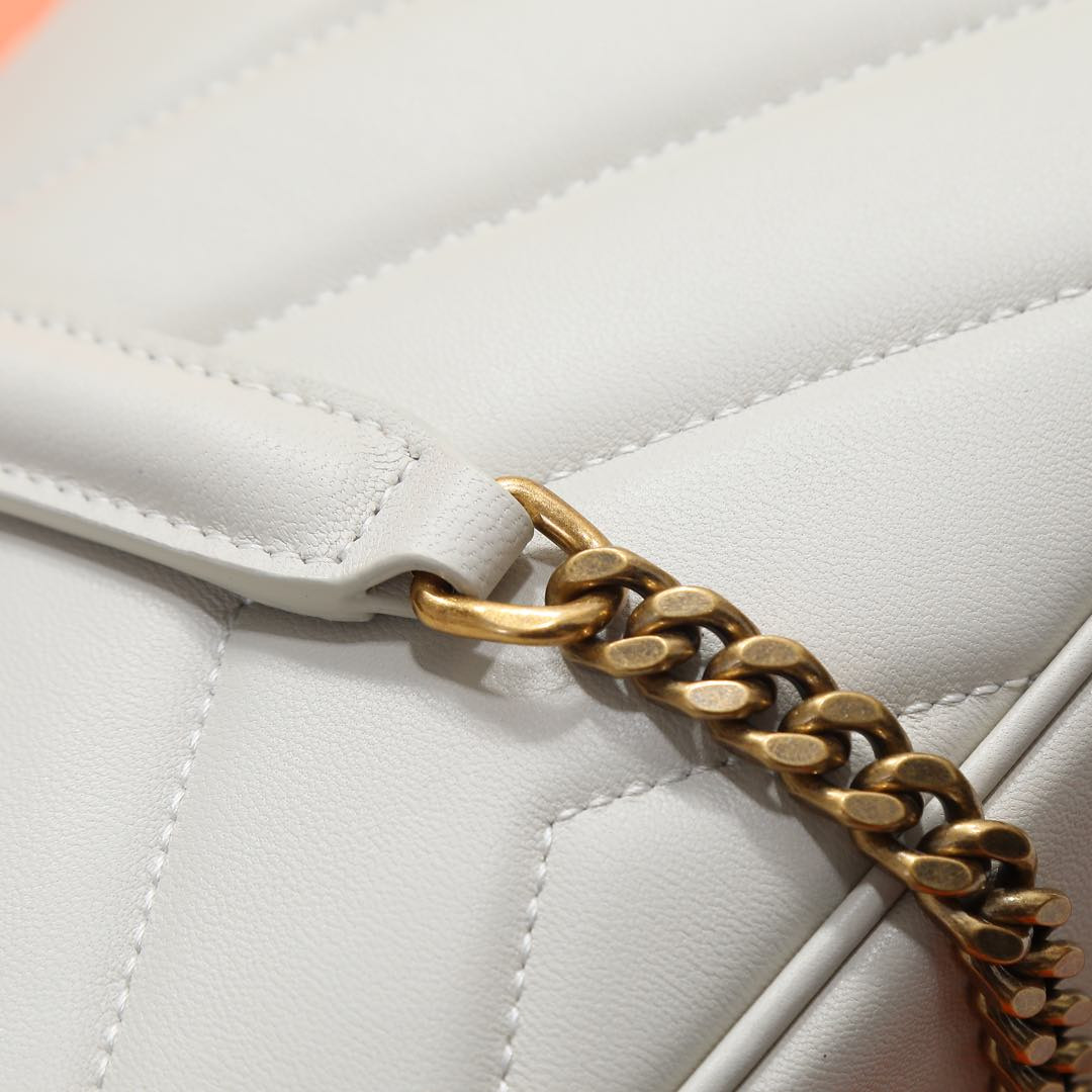 YSL LOULOU small in MATELASSÉ lambskin 24x14x6cm