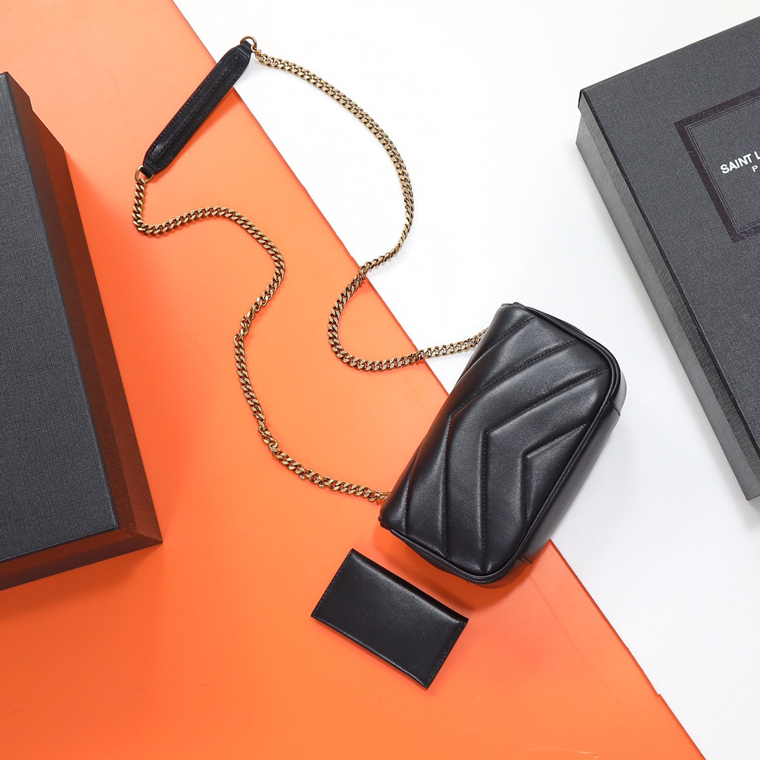 YSL LOULOU MINI in lambskin 20X12X5cm