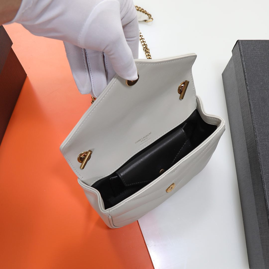 YSL LOULOU MINI in lambskin 20X12X5cm