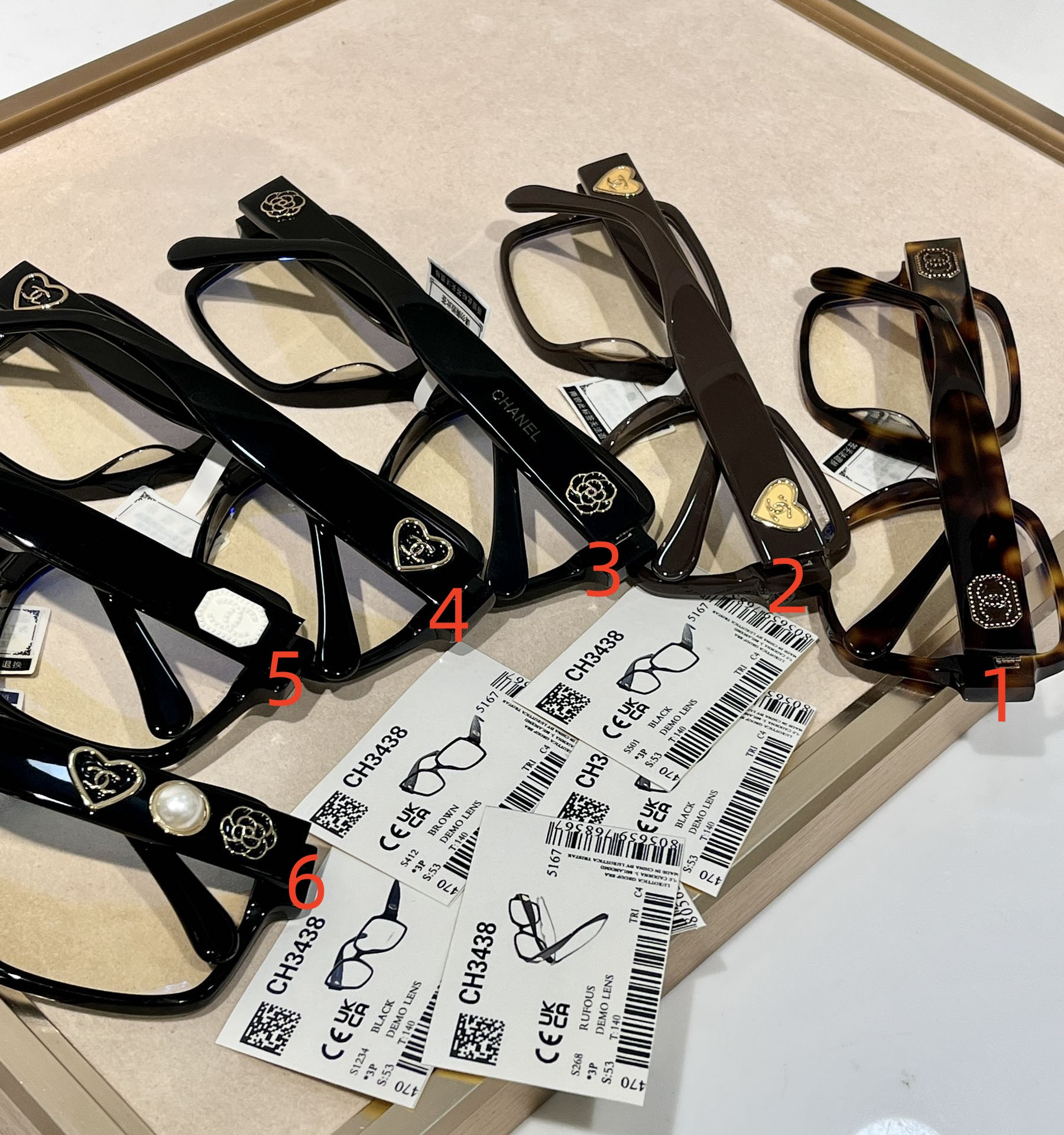 Chanel Glasses CH3438 56-17-145