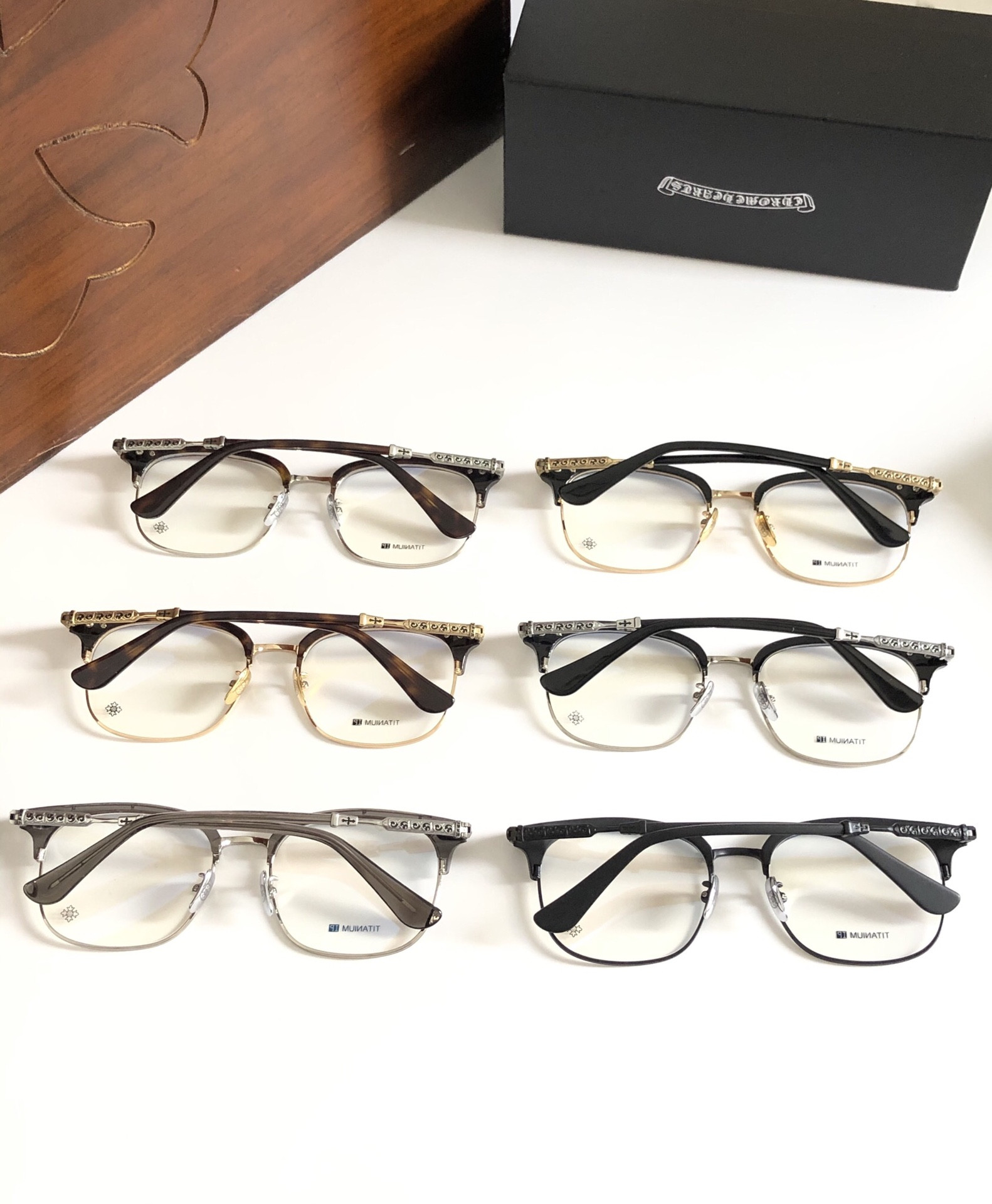 Ch*0me He**ts glasses vertical smile i 57-19-148