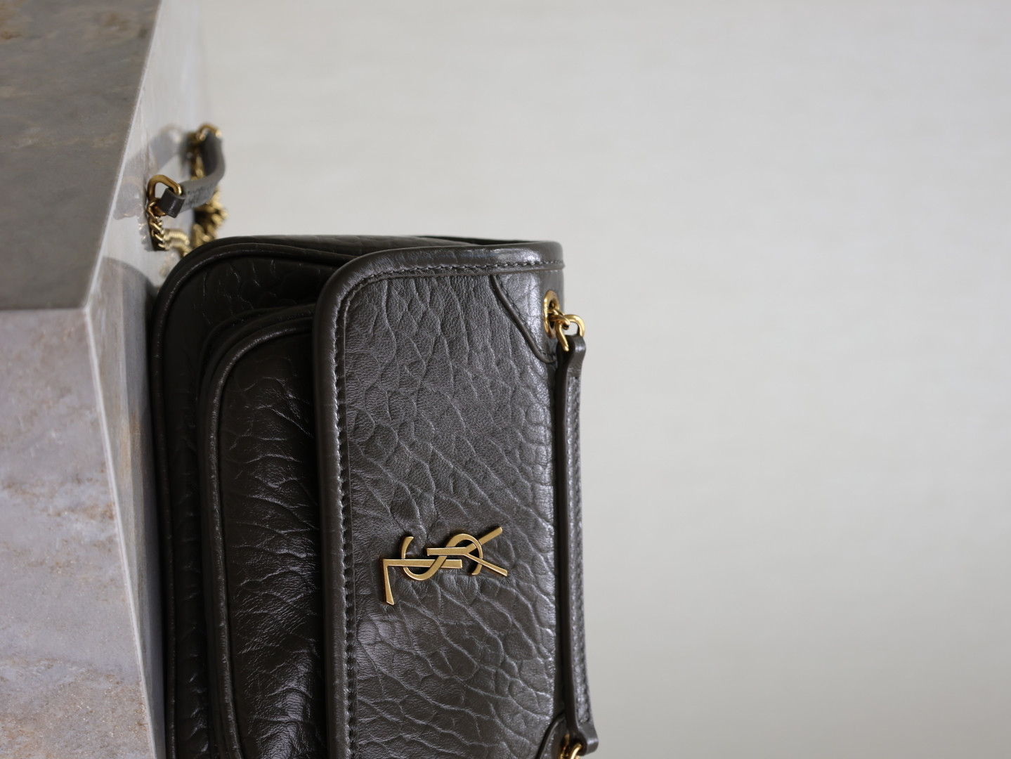 YSL Niki Mini in grained lambskin 828736 12.5x18x5cm