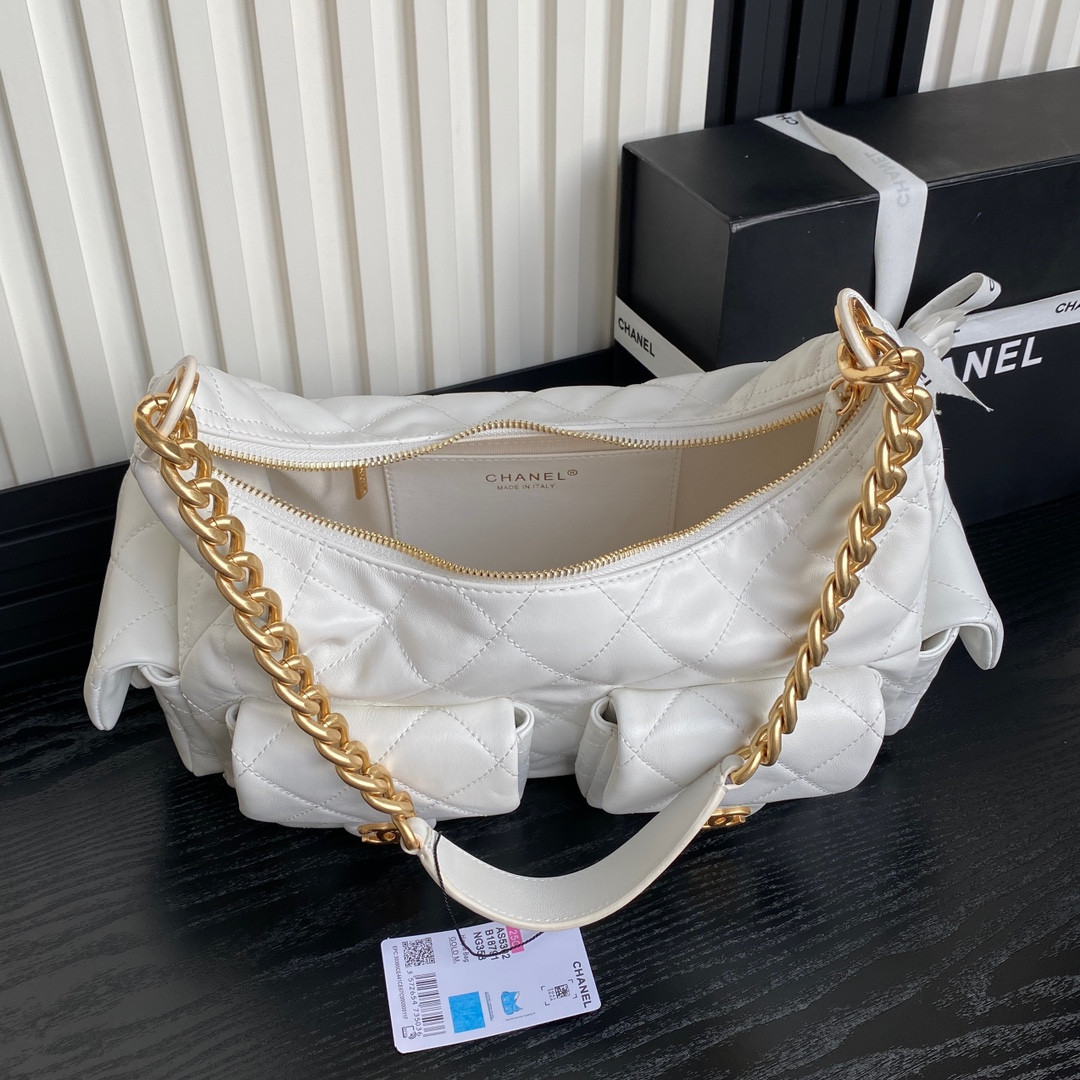 Chanel 25c Maxi Hobo Bag 27×35×18cm