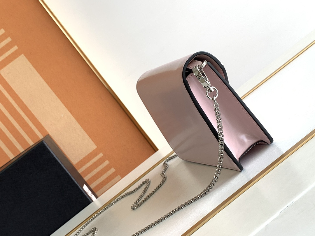 Prada Brushed Leather Shoulder Bag 17x 9.5x3.5cm