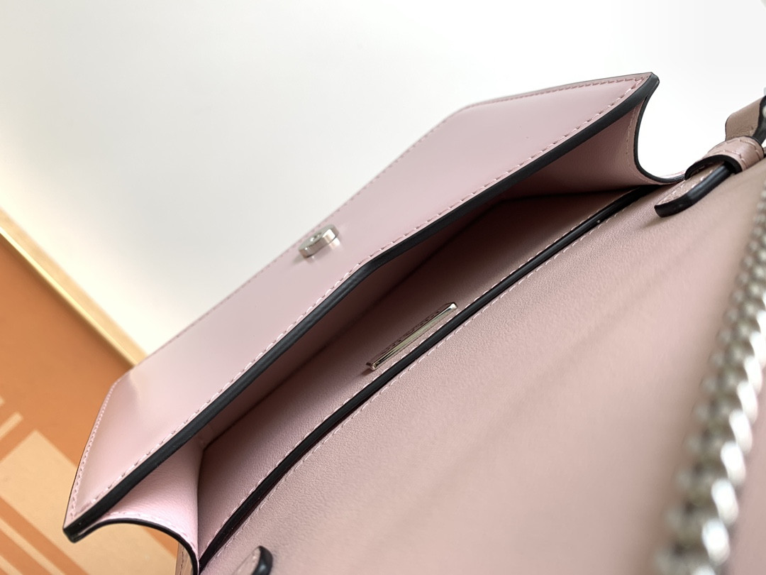 Prada Brushed Leather Shoulder Bag 17x 9.5x3.5cm