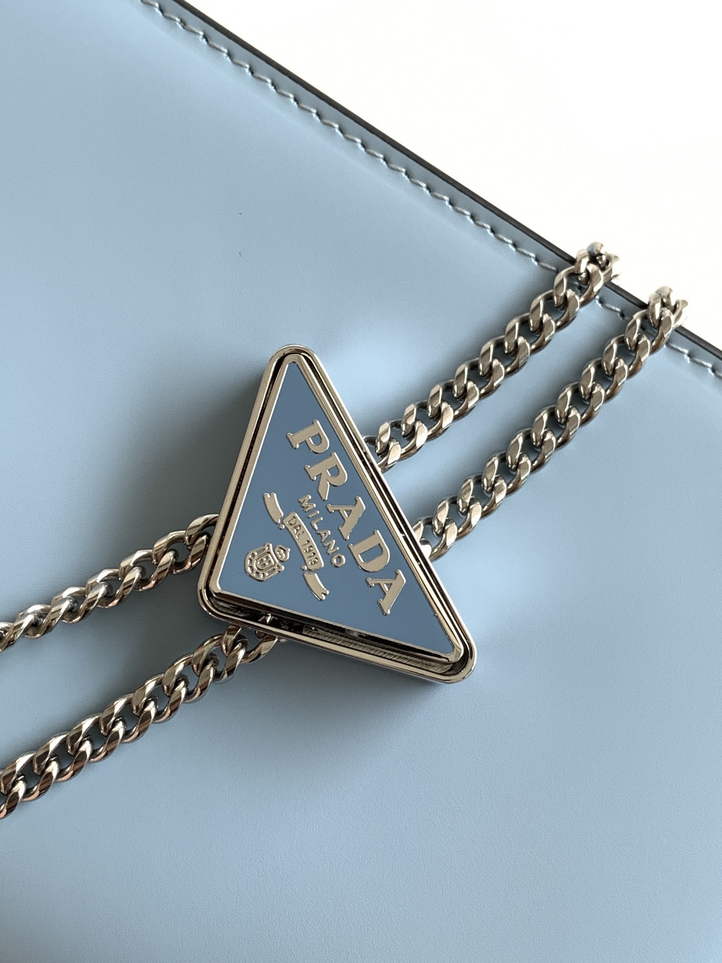 Prada Brushed Leather Shoulder Bag 17x 9.5x3.5cm