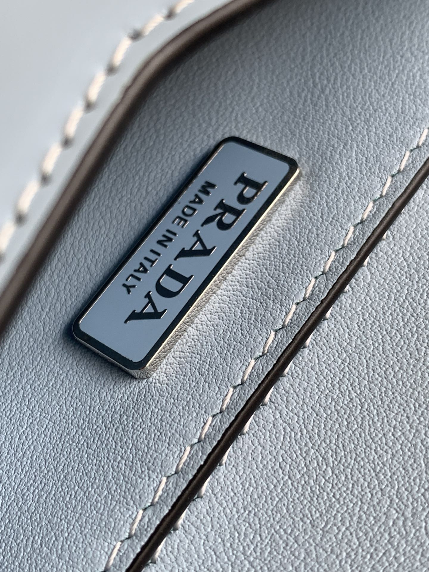 Prada Brushed Leather Shoulder Bag 17x 9.5x3.5cm