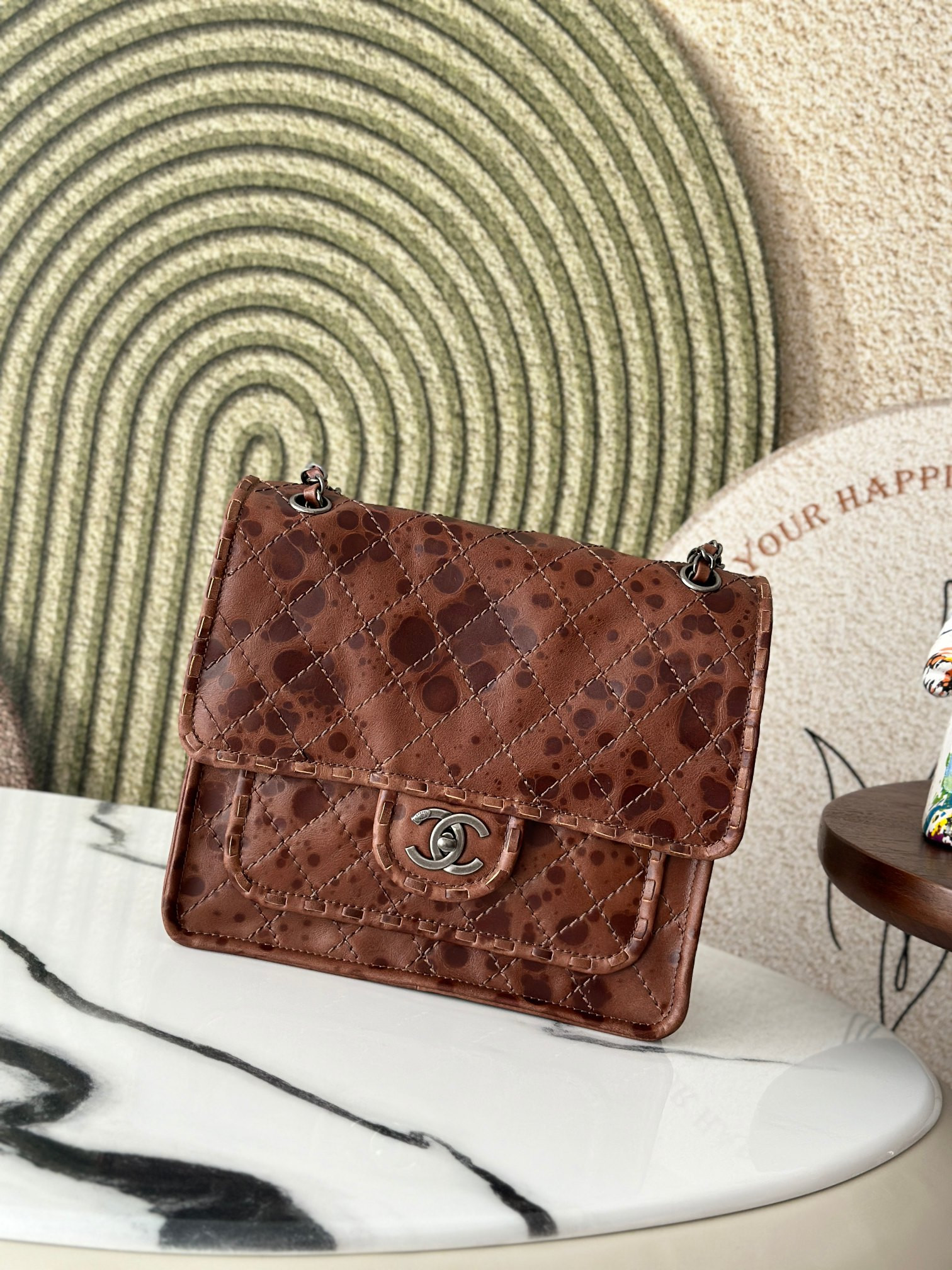 Chanel Vintage Flap tofu bag 26x11x23cm