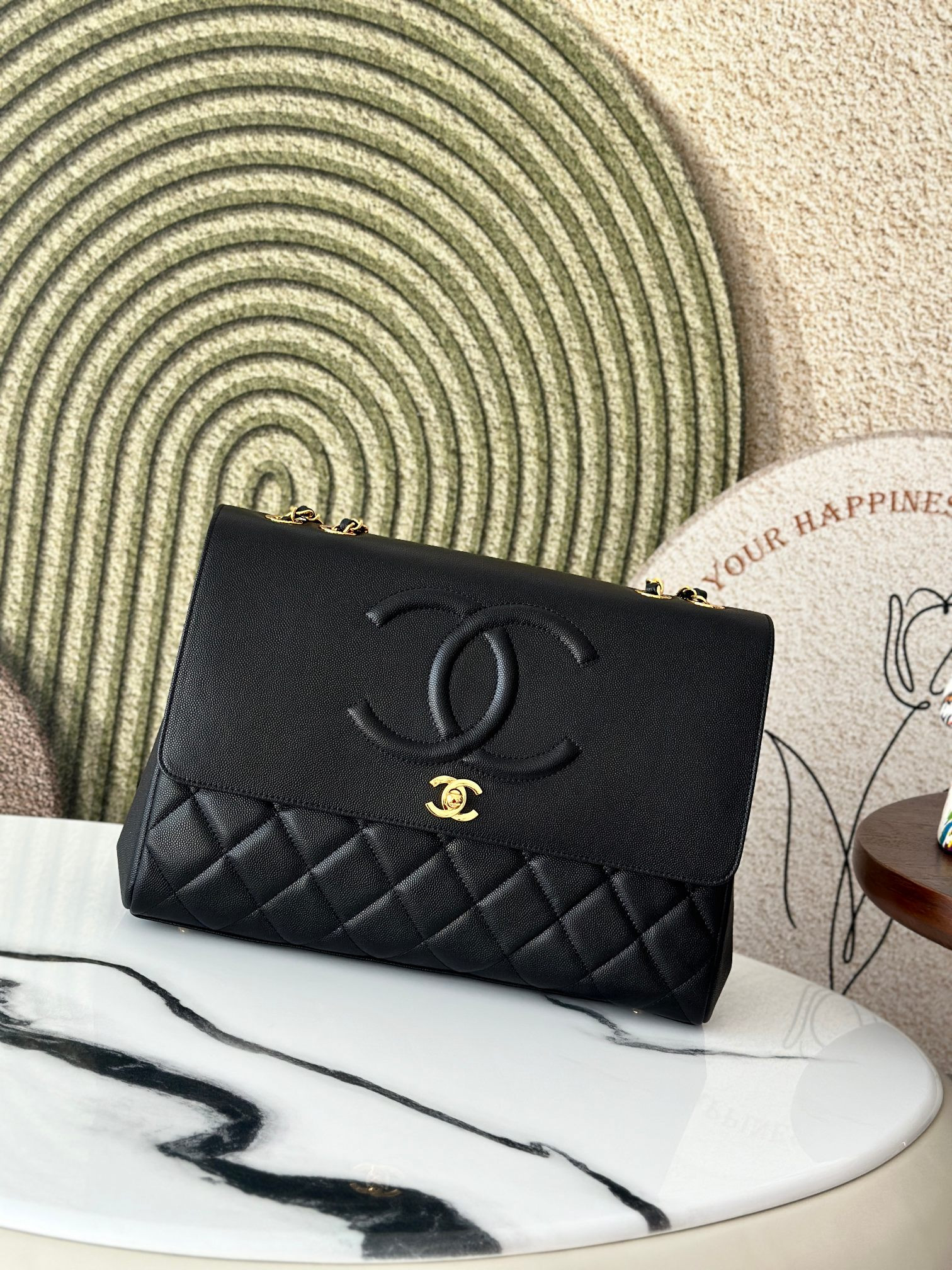 Chanel shoulder chain bag 33x11x23cm