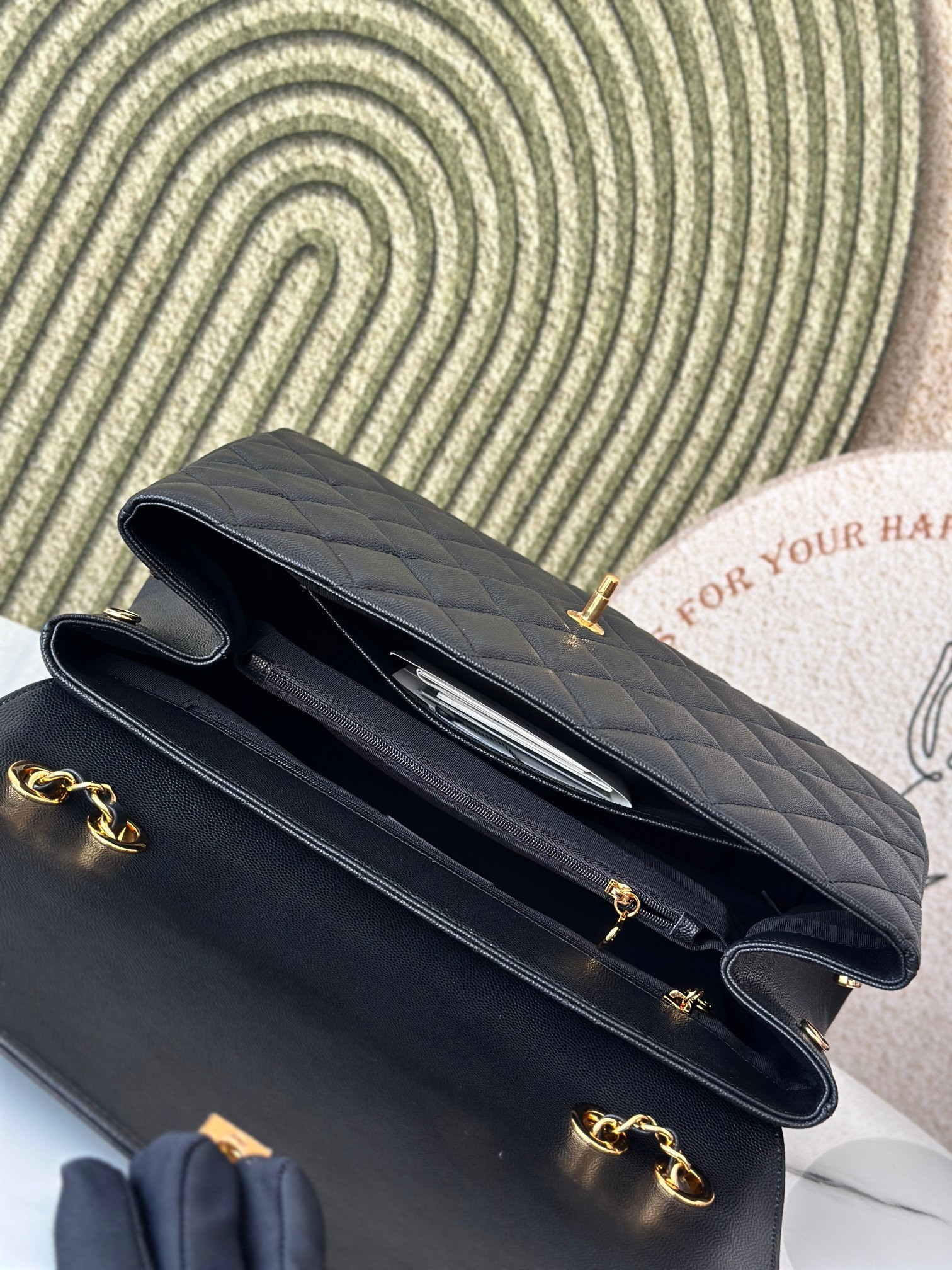 Chanel shoulder chain bag  33x11x23cm