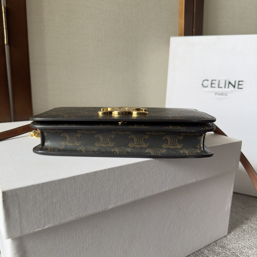 Celine MULTIPOCHETTE IN TRIOMPHE CANVAS and calfskin 20.5x11x4cm