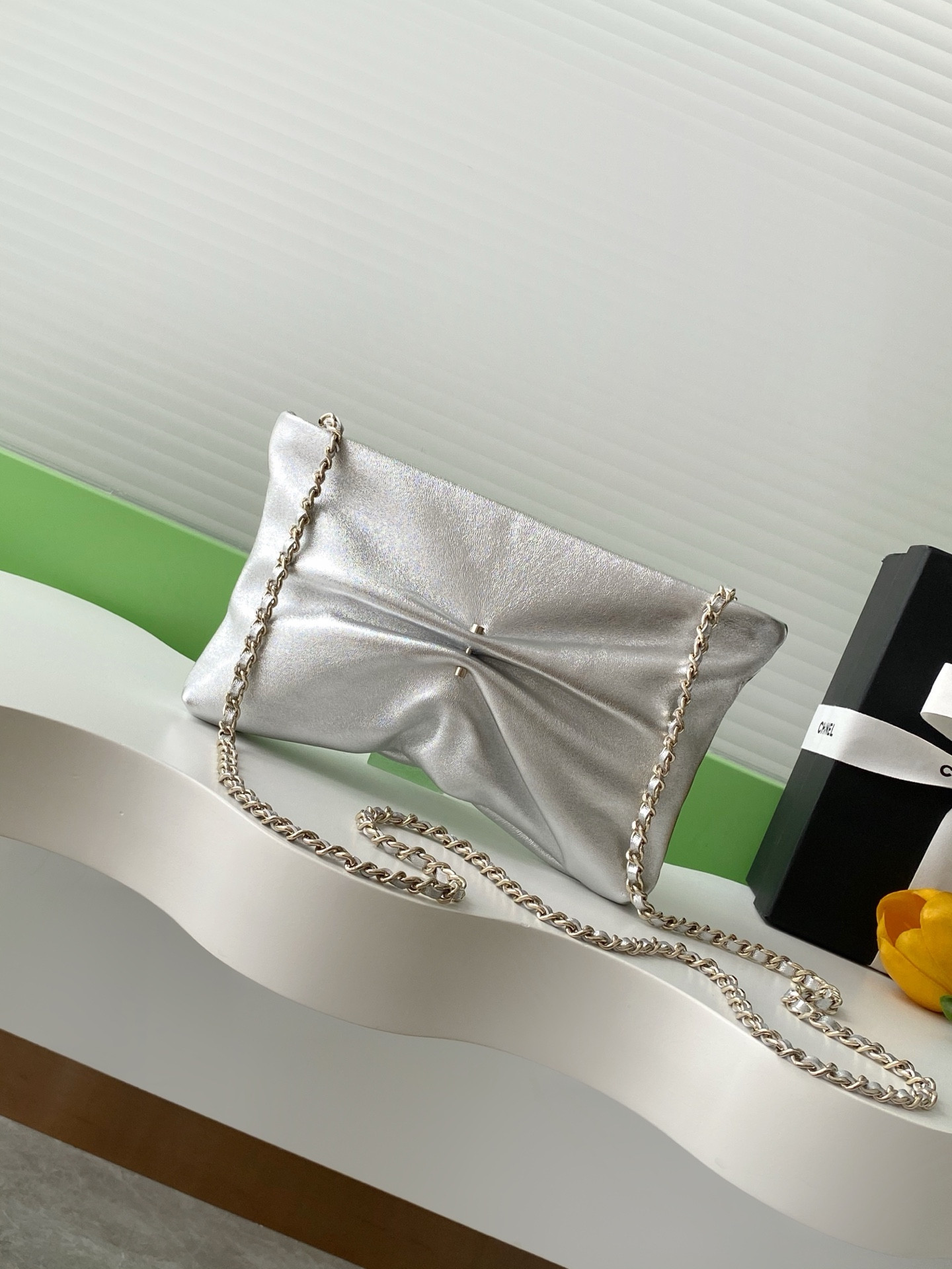 Chanel Clutch with Chain 14x24x5cm