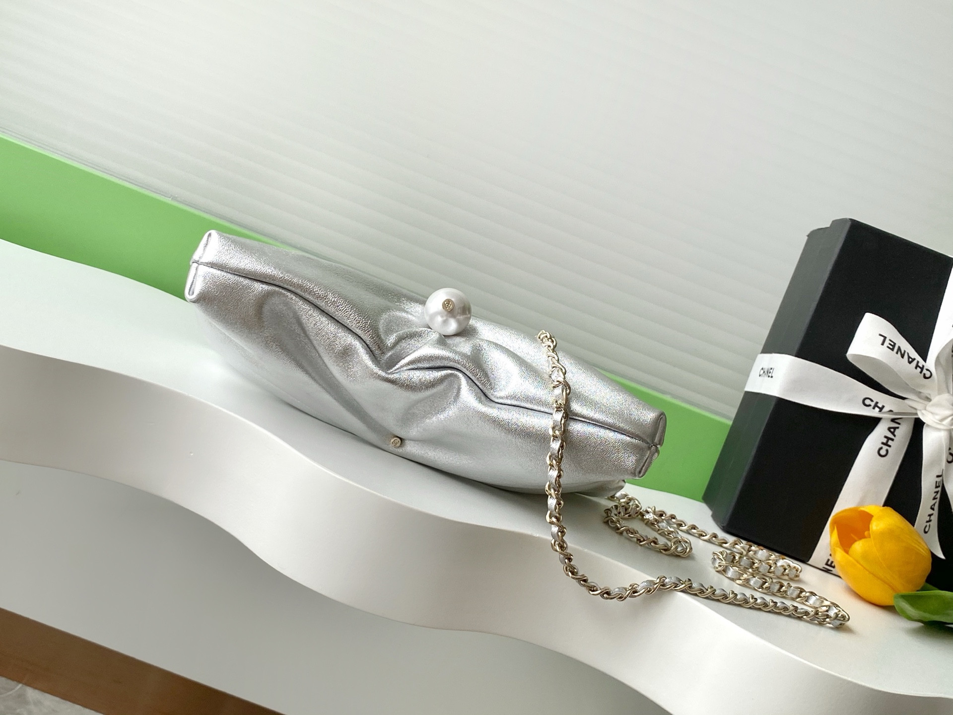 Chanel Clutch with Chain 14x24x5cm