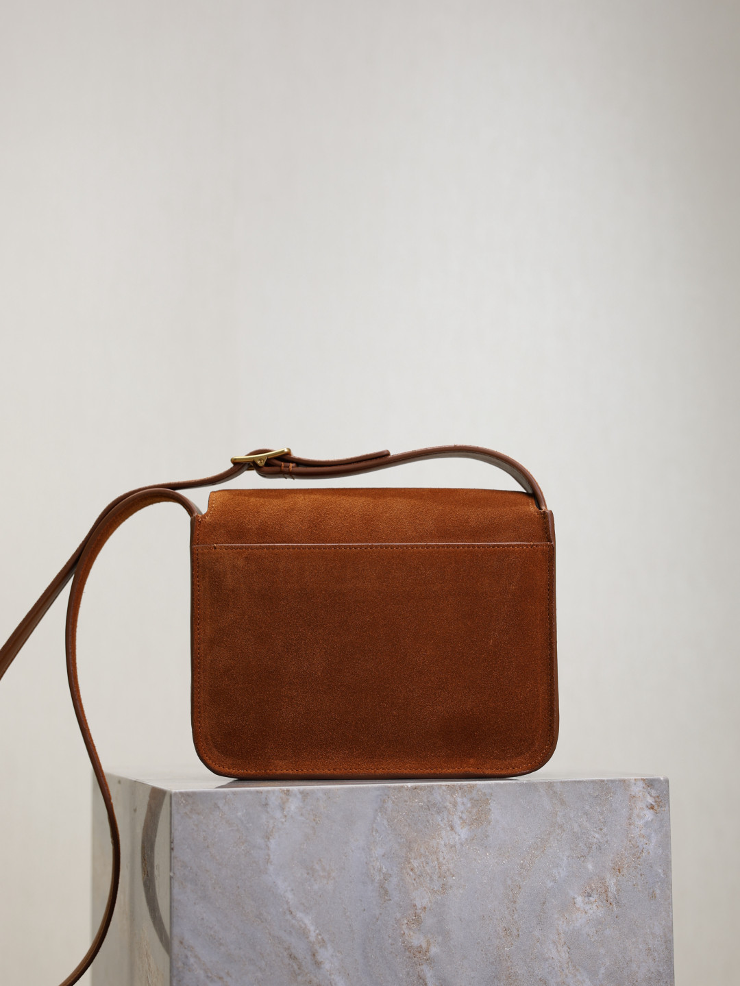 YSL NIKI satchel in suede 21.5x16x9cm