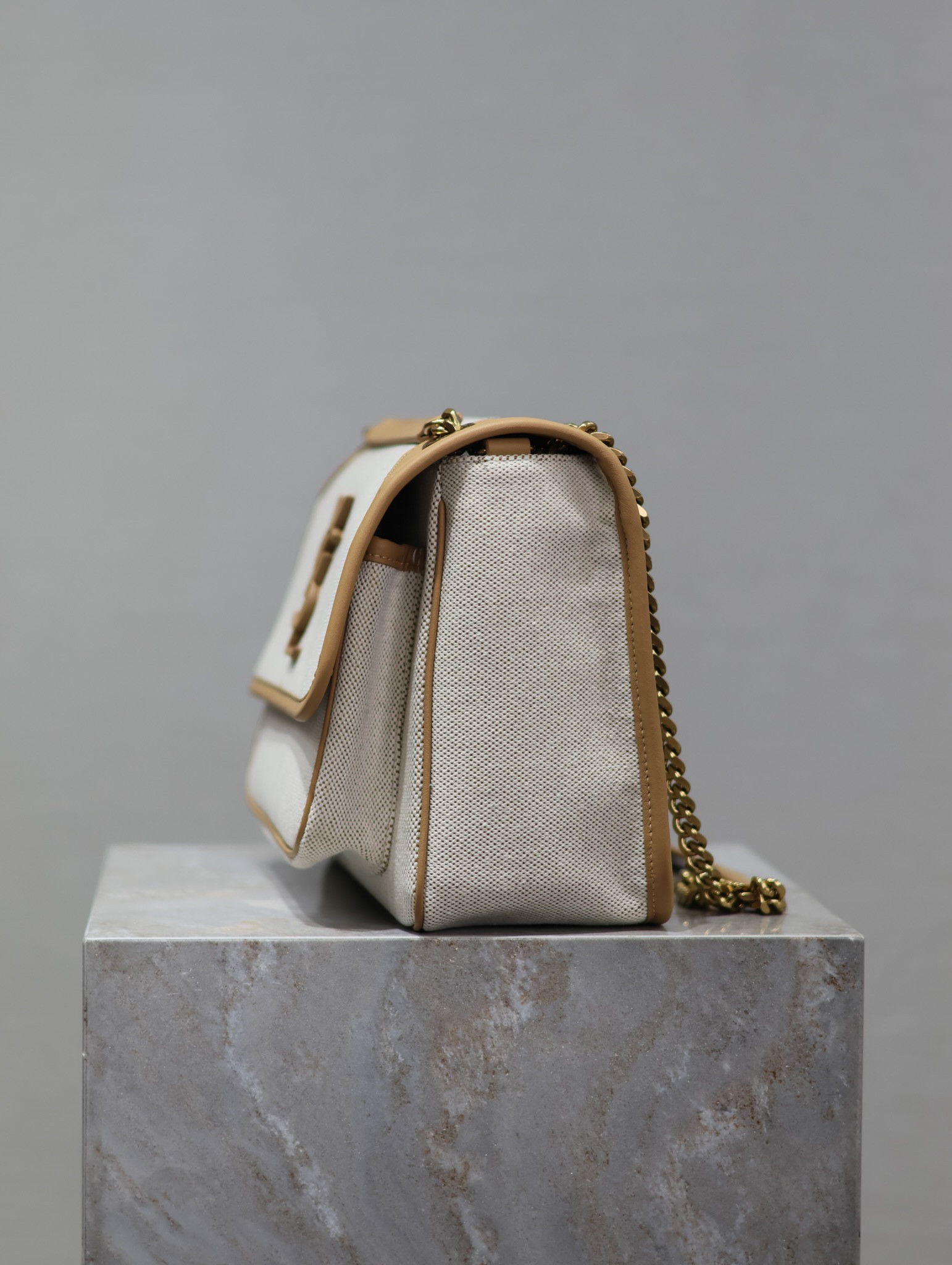 YSL NIKI MEDIUM IN Calfskin Cotton and Linen 28x20x8.5cm