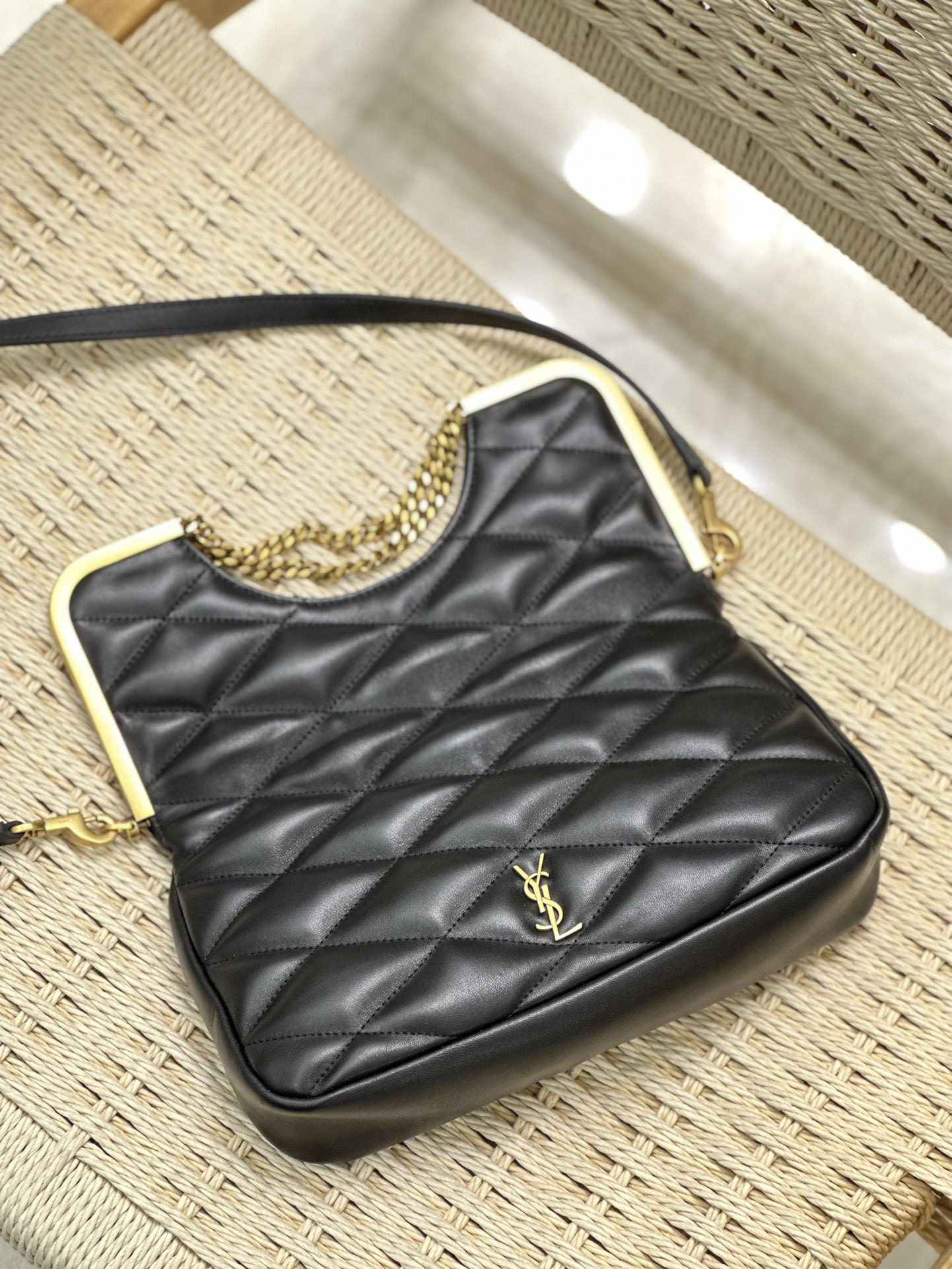 YSL 87 in quilted lambskin 26x13x5cm
