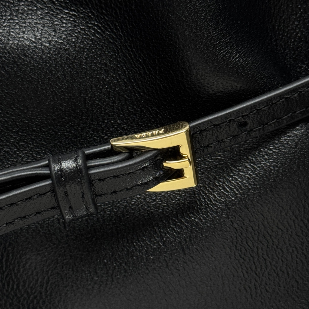 Prada Slouchy Lambskin Leather Shoulder Bag 25x18.5x11.5cm