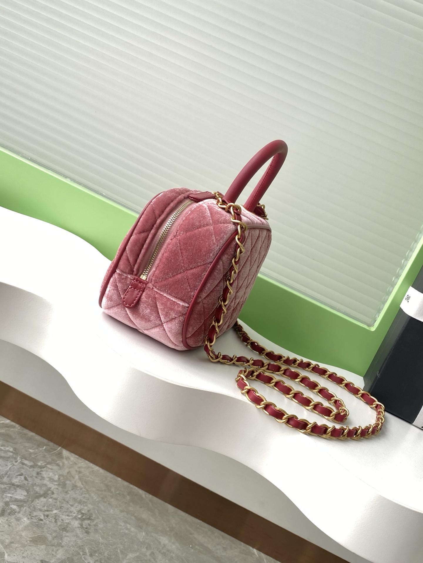 Chanel Mini Bowling Bag AS5572 11.5x20x8.5cm