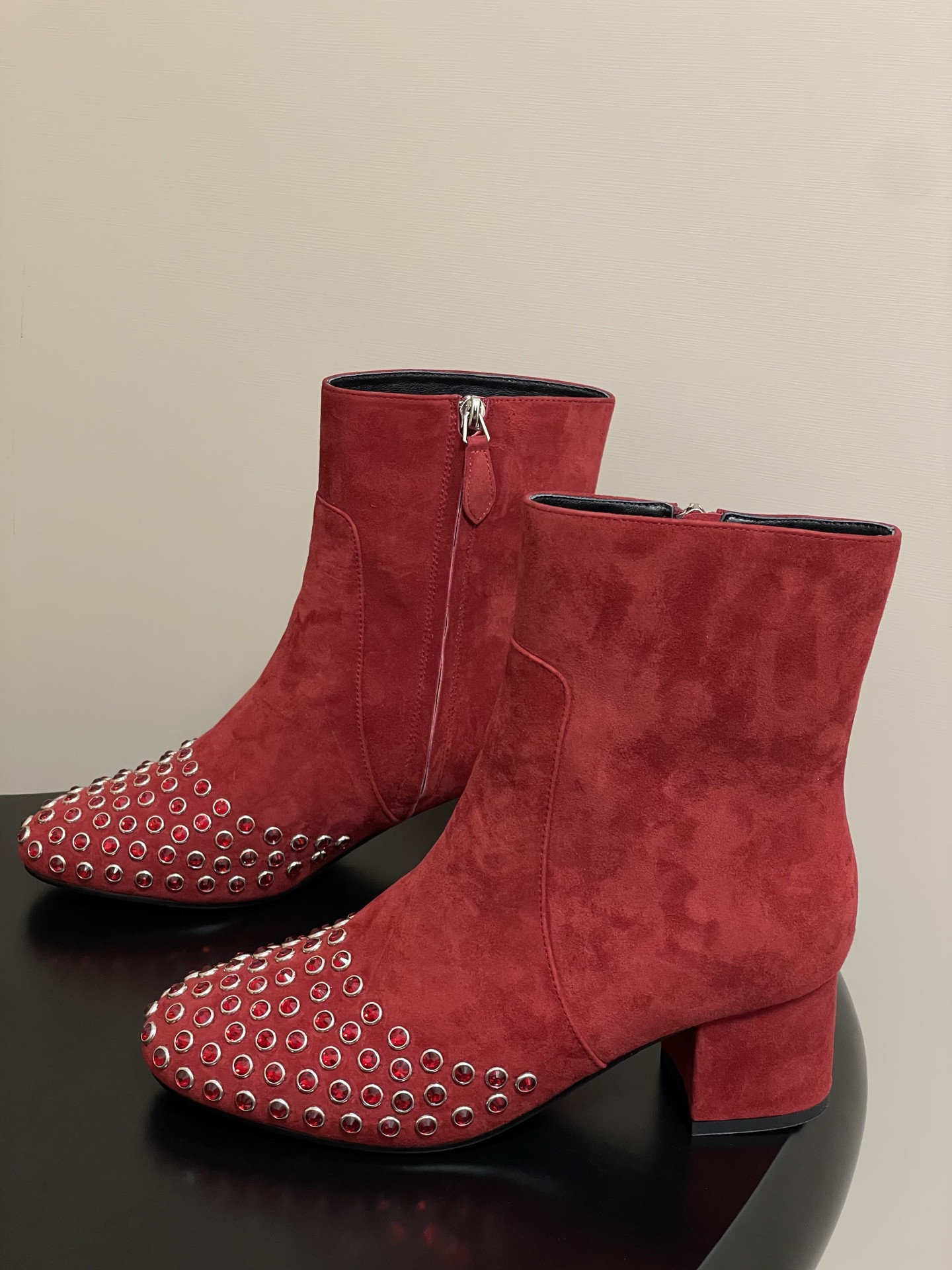 UA Alaia Crystal Diamond Boots 5.5cm Heel(Customized Size 7-10 days production time)