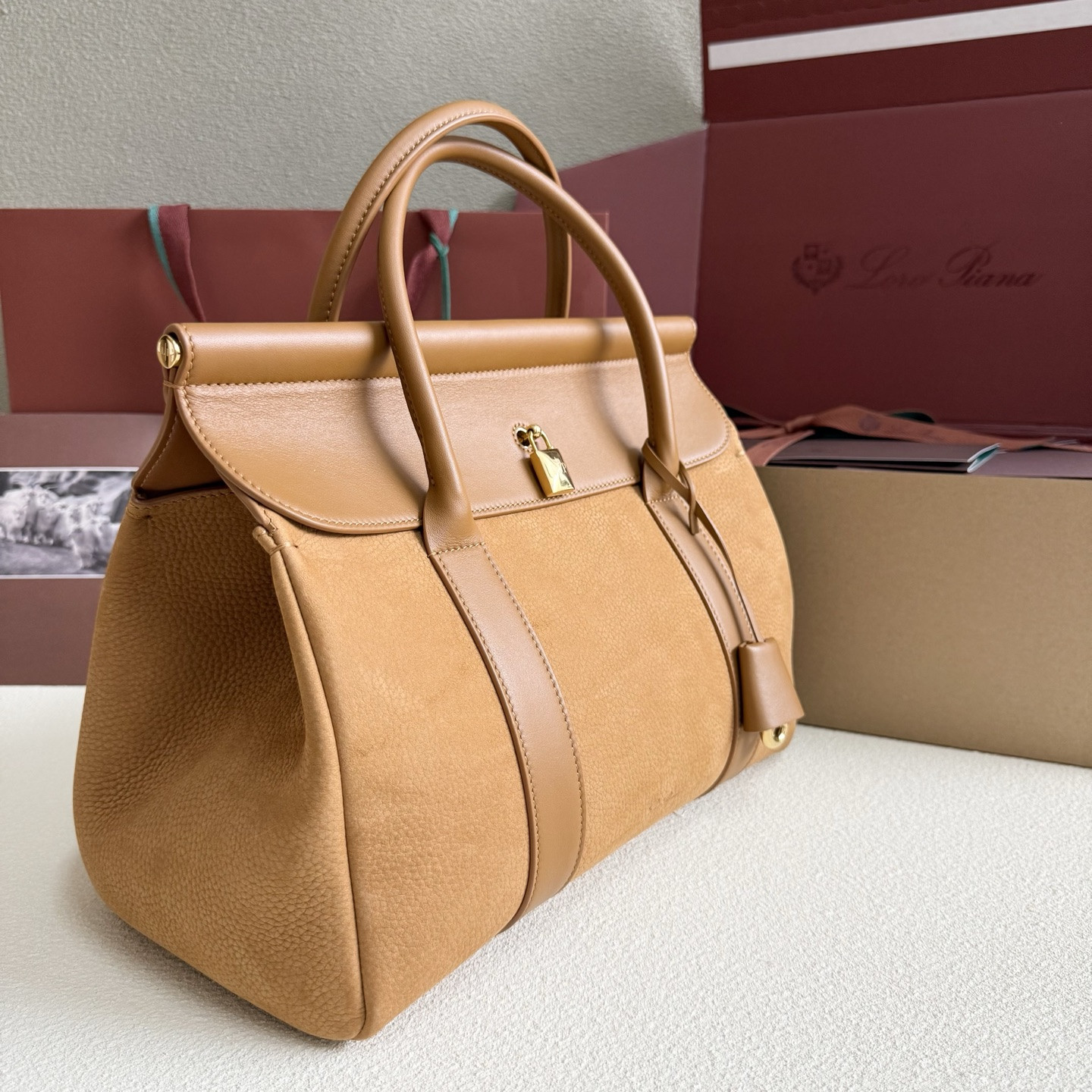 Loro Piana Loom L32 Calfskin 33x23x18cm