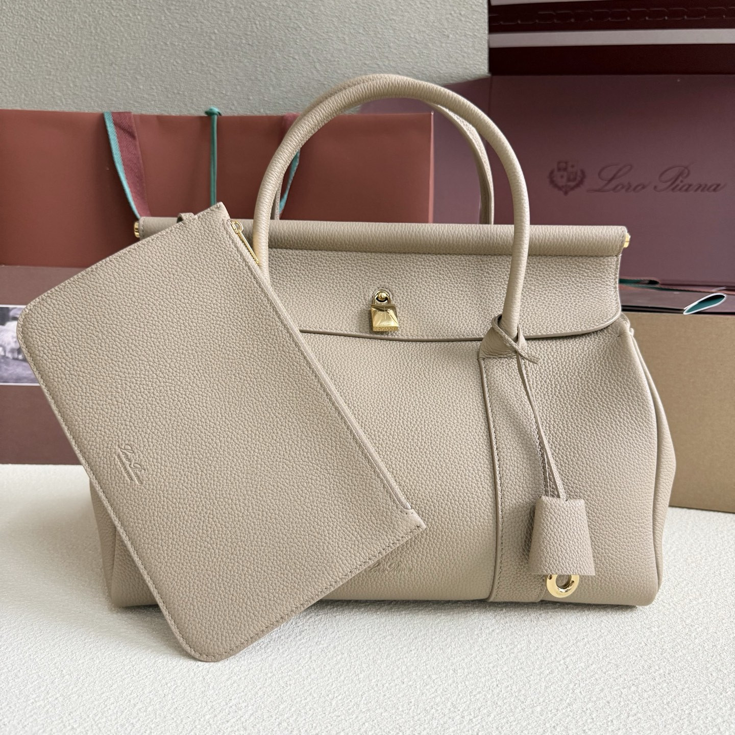 Loro Piana Loom L32 Calfskin 33x23x18cm