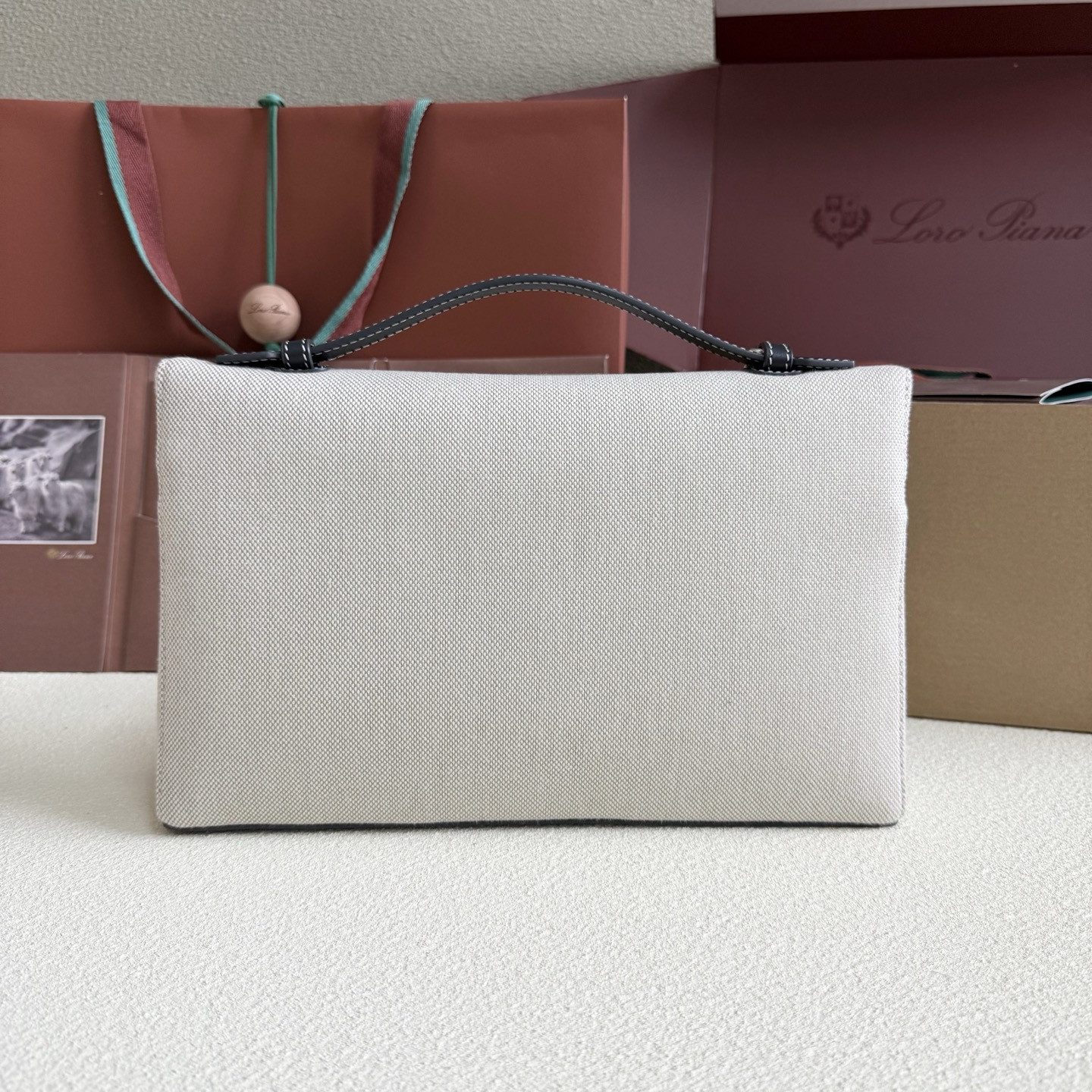 Loro Piana Extra pouch L29 29x18x5cm
