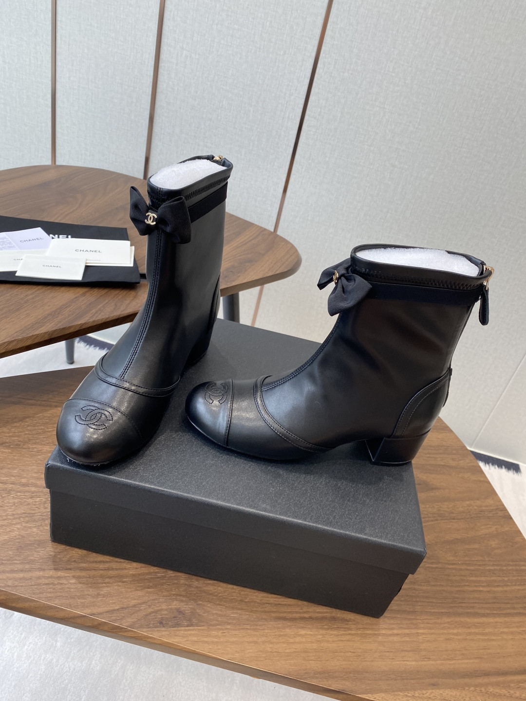 UA Chanel Short Boots 5cm Heel