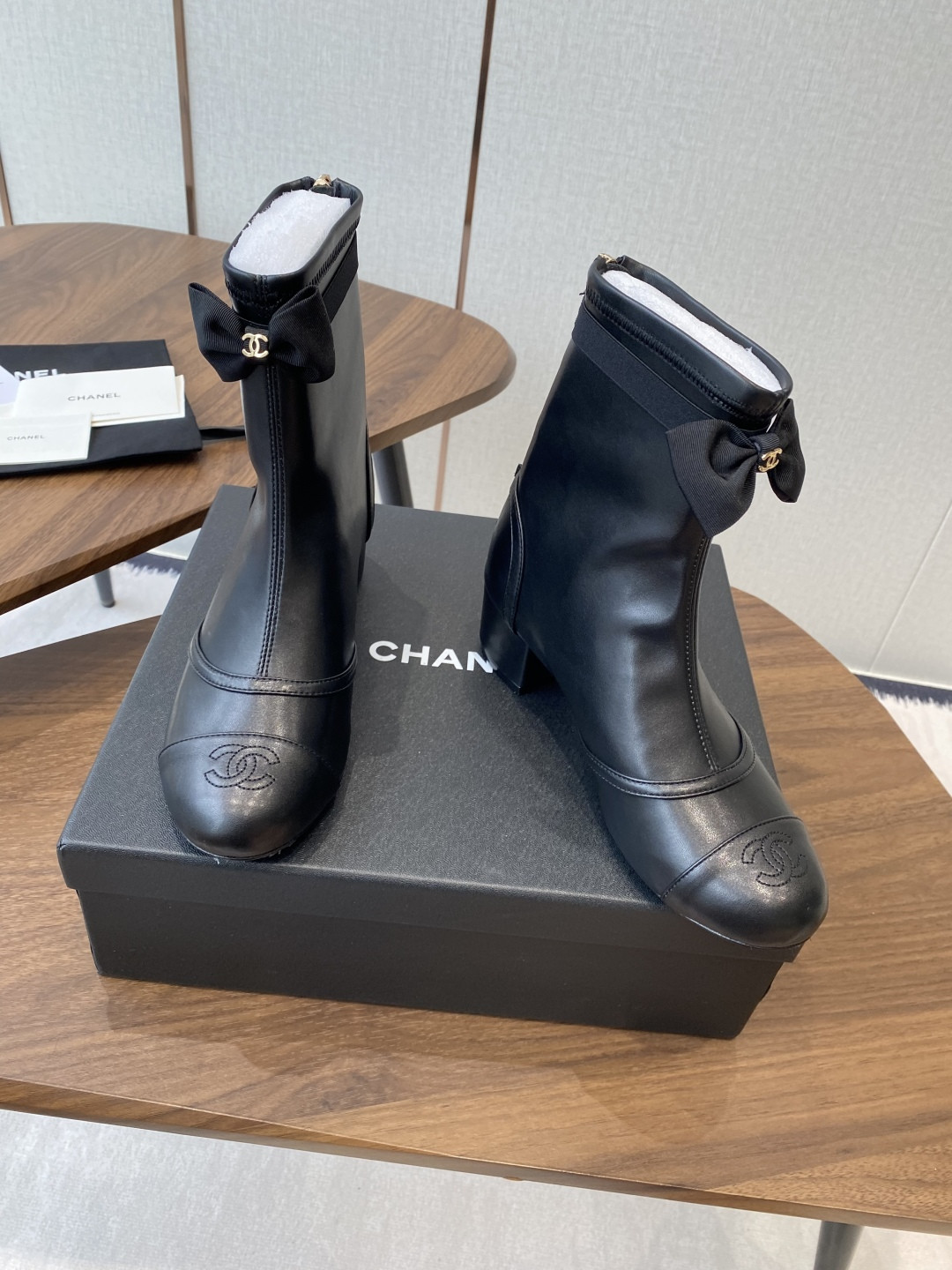 UA Chanel Short Boots 5cm Heel