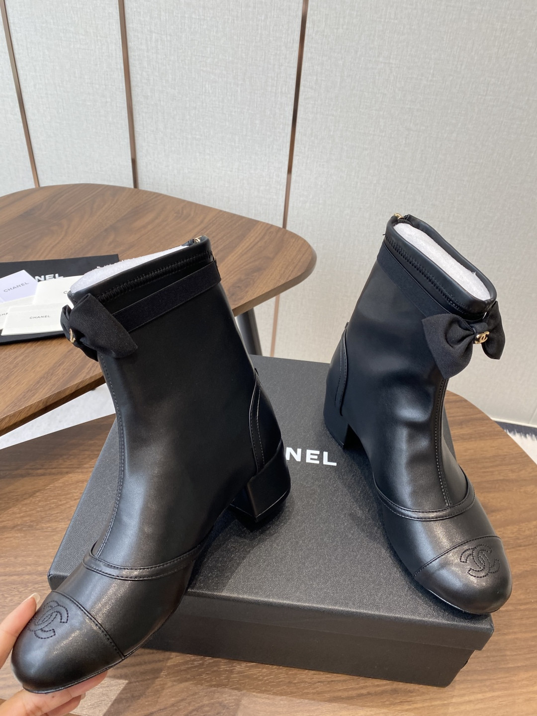 UA Chanel Short Boots 5cm Heel